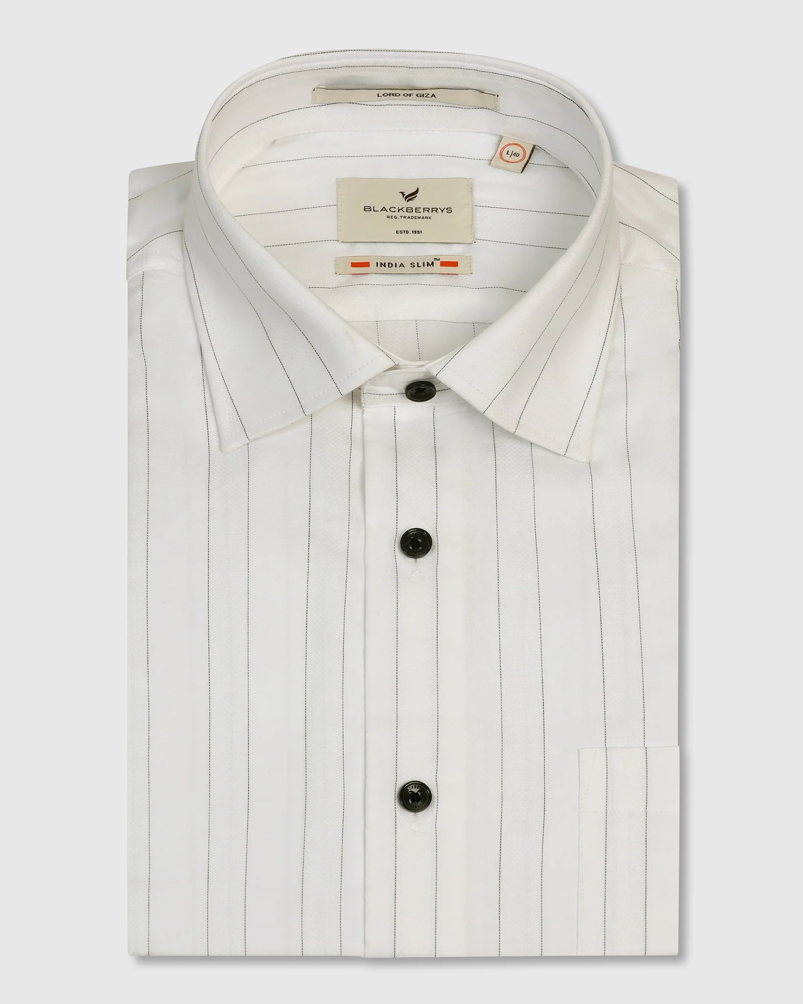 Formal White Stripe Shirt - Austin - Image 5
