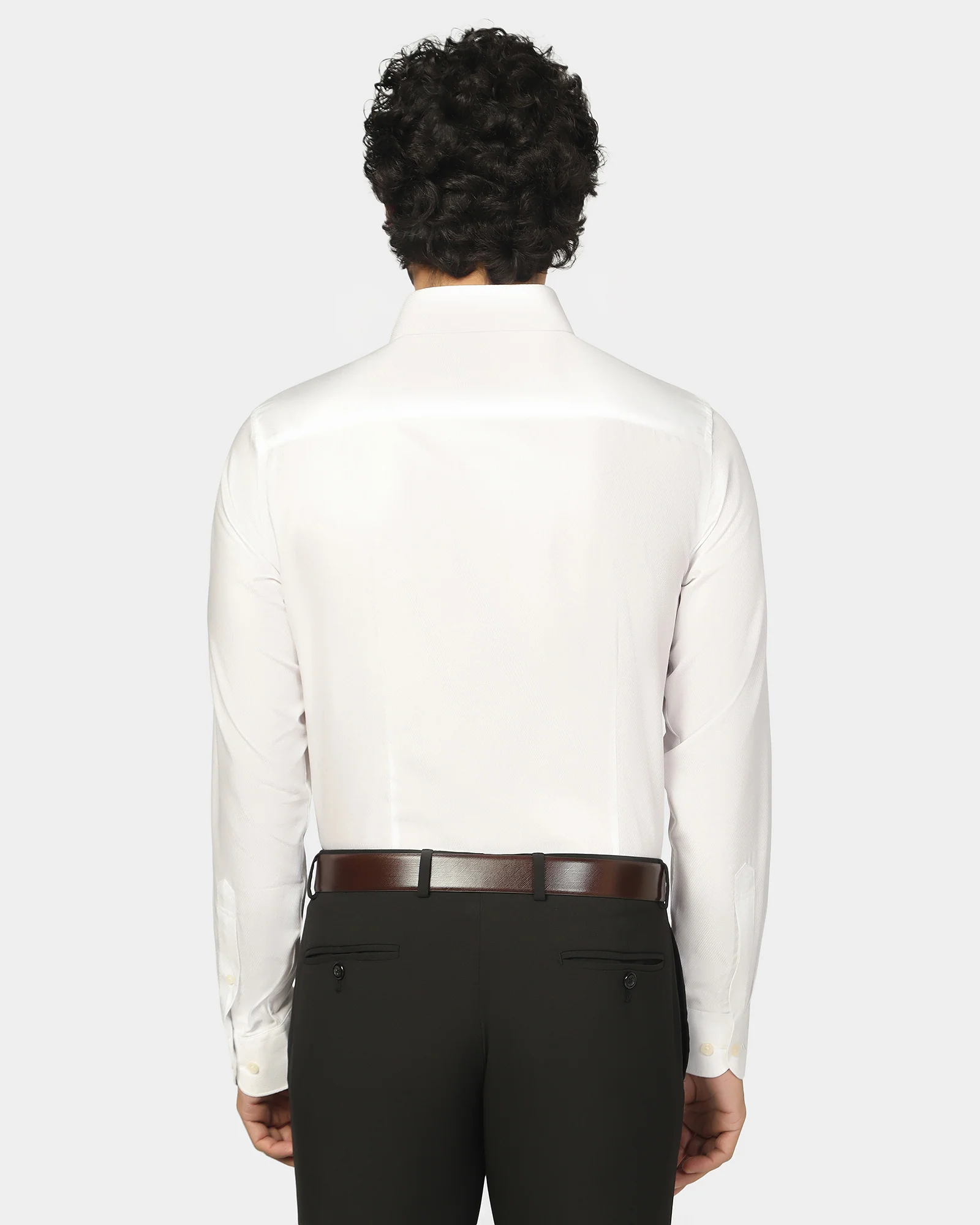 Formal Super White Textured Shirt - Pine - Image 2