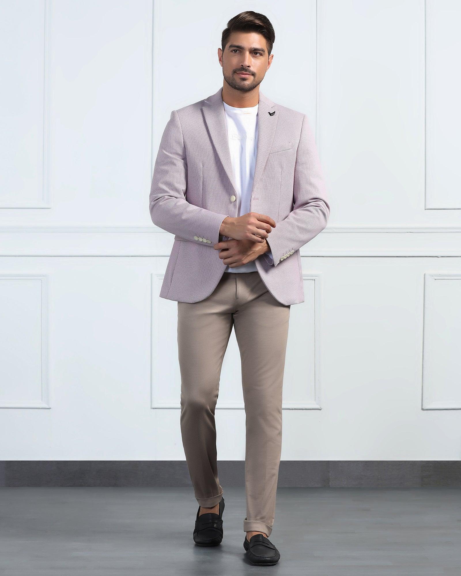 Formal Wine Textured Blazer - Venue - Image 6