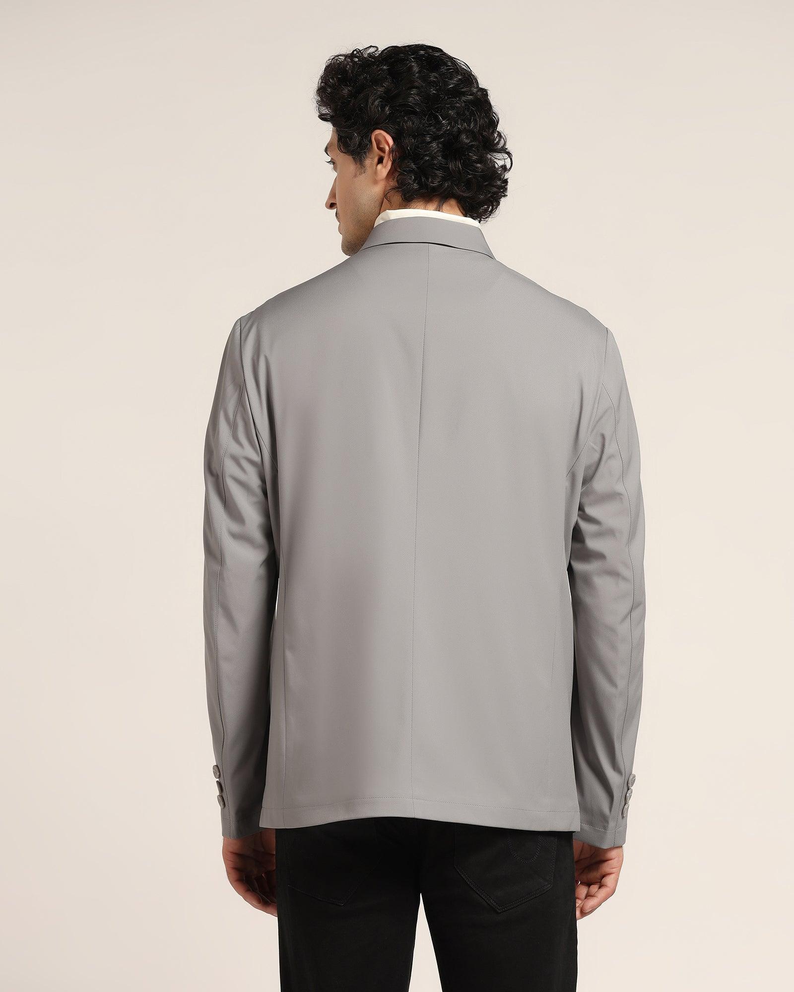 TechPro Grey Solid Jacket - Jackpot - Image 2