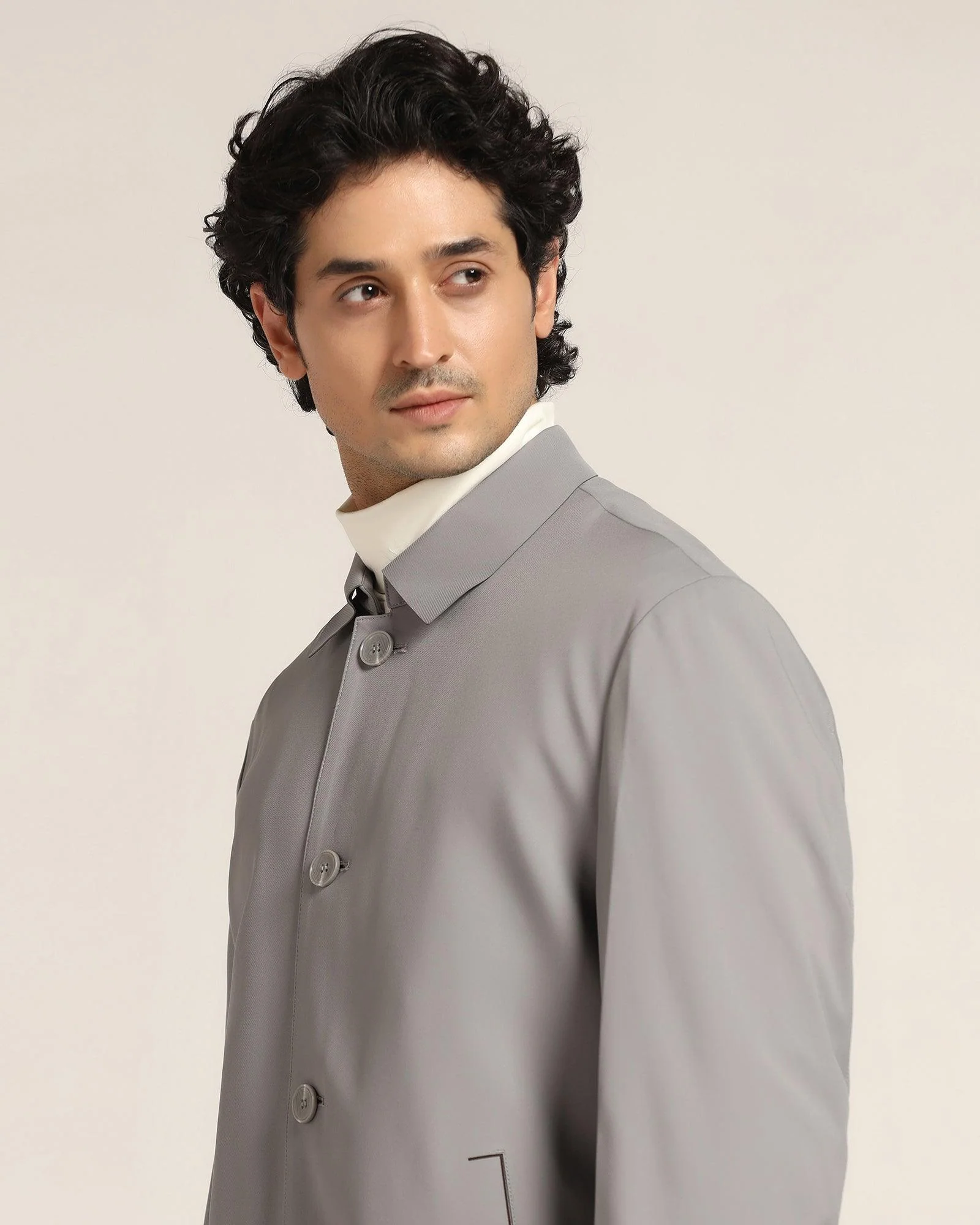 TechPro Grey Solid Jacket - Jackpot - Image 4