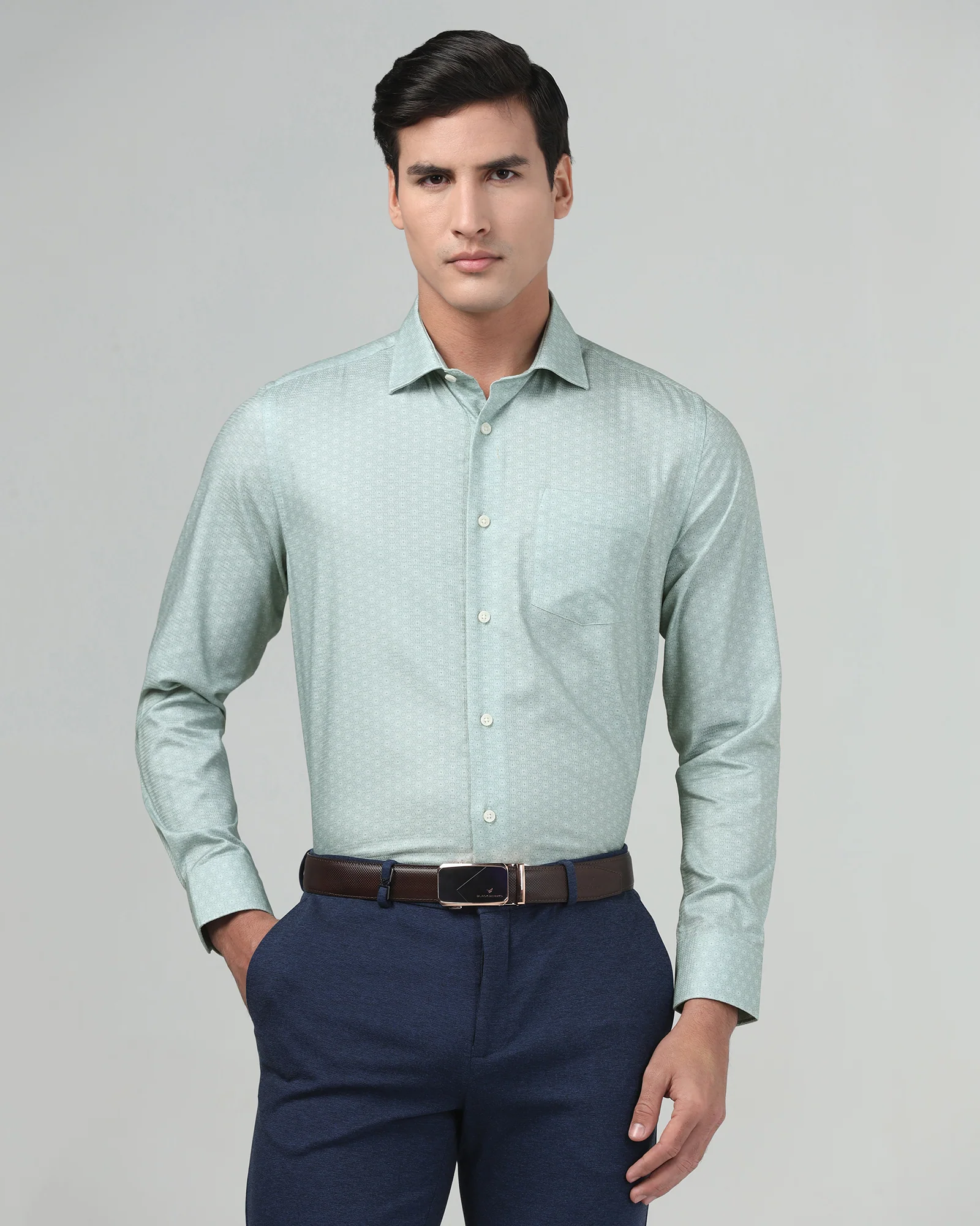 Green Printed Shirt - Anise