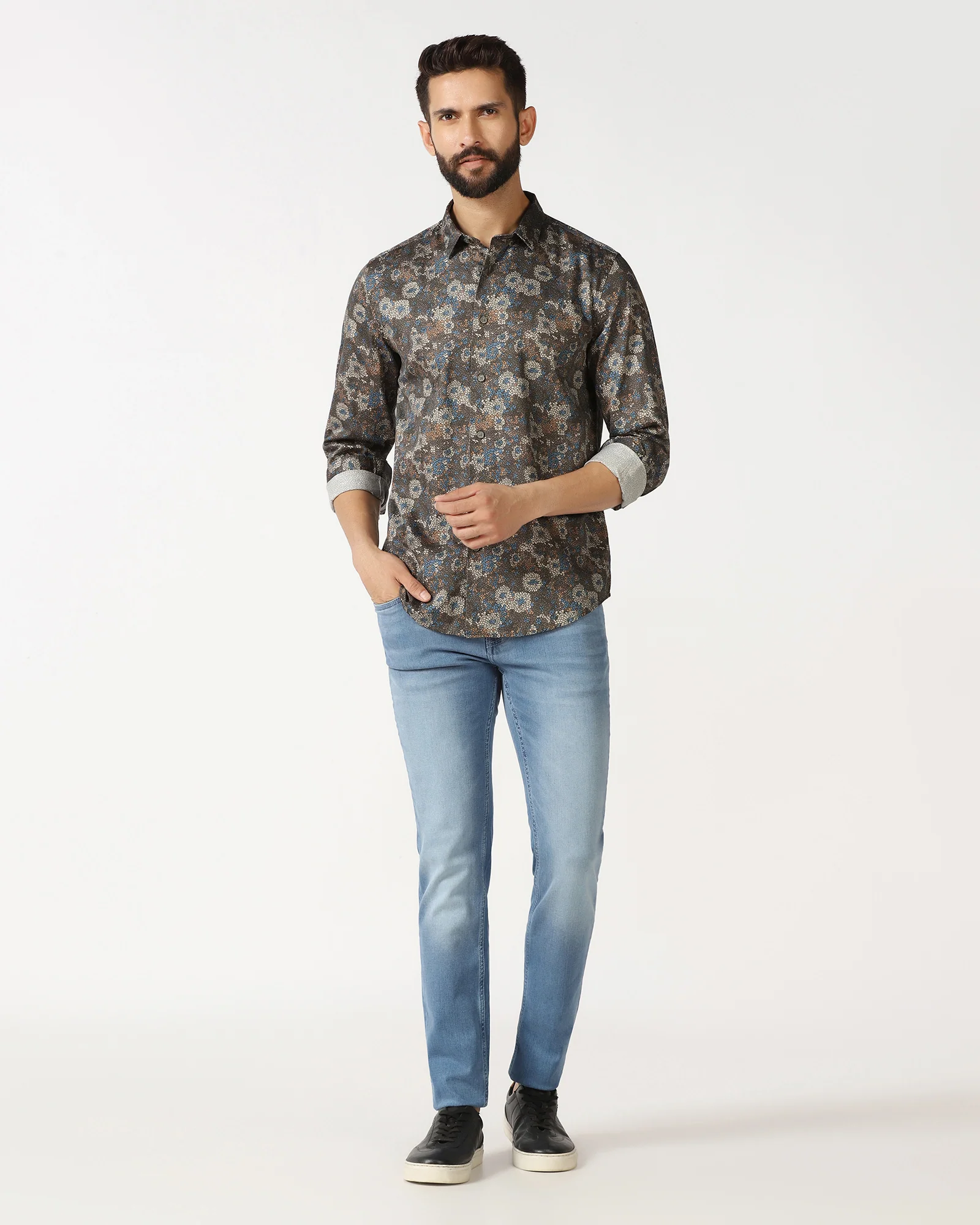 Green Printed Shirt - Gena - Image 3