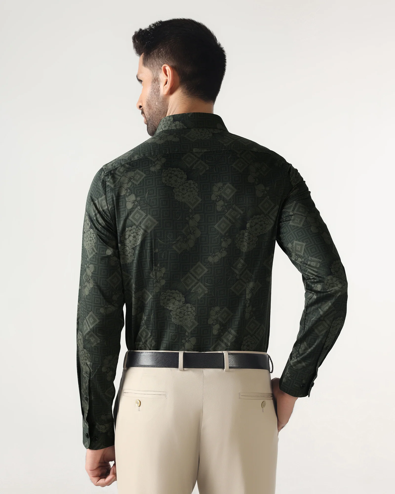 Green Printed Shirt - Pristine - Image 2