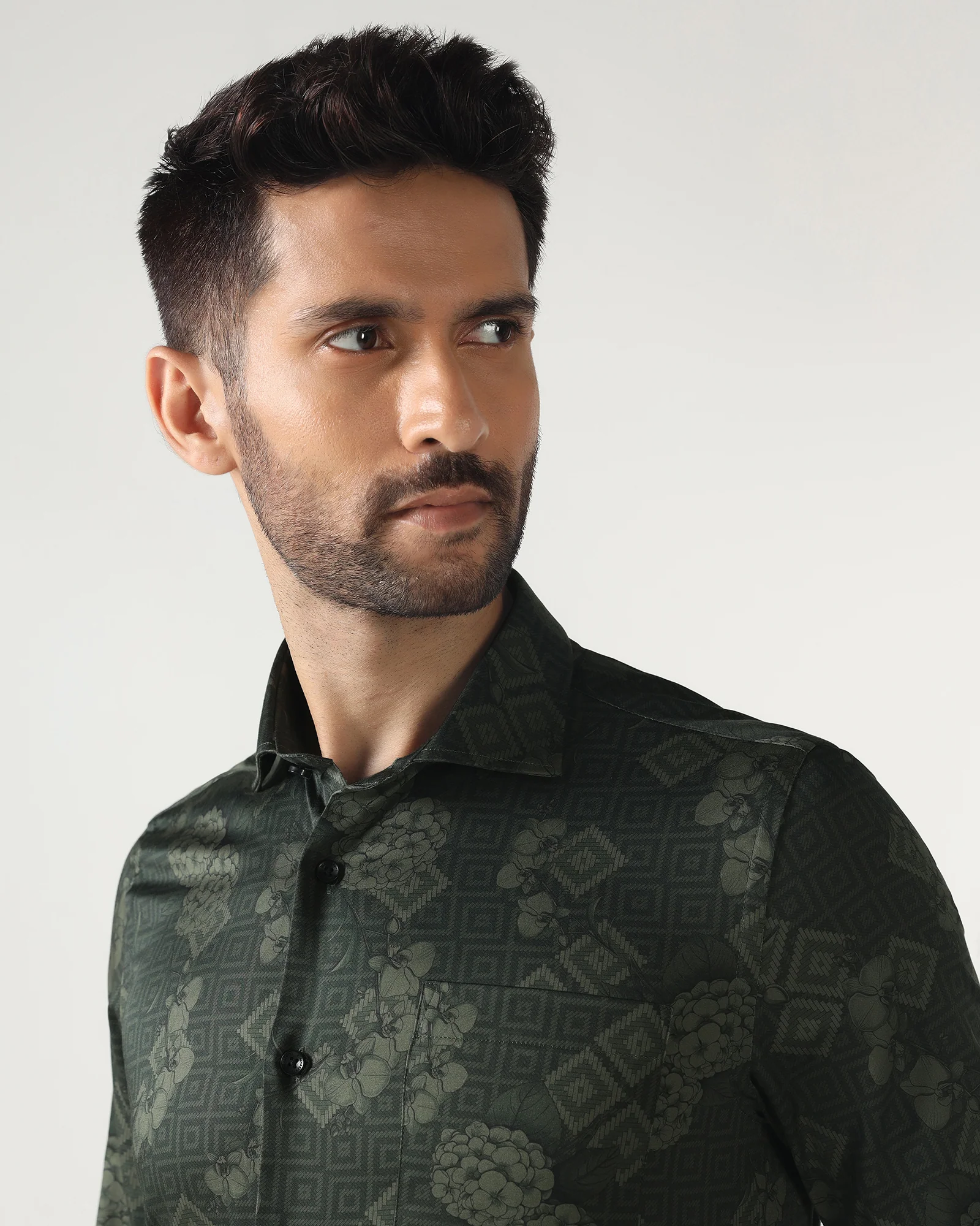 Green Printed Shirt - Pristine - Image 4