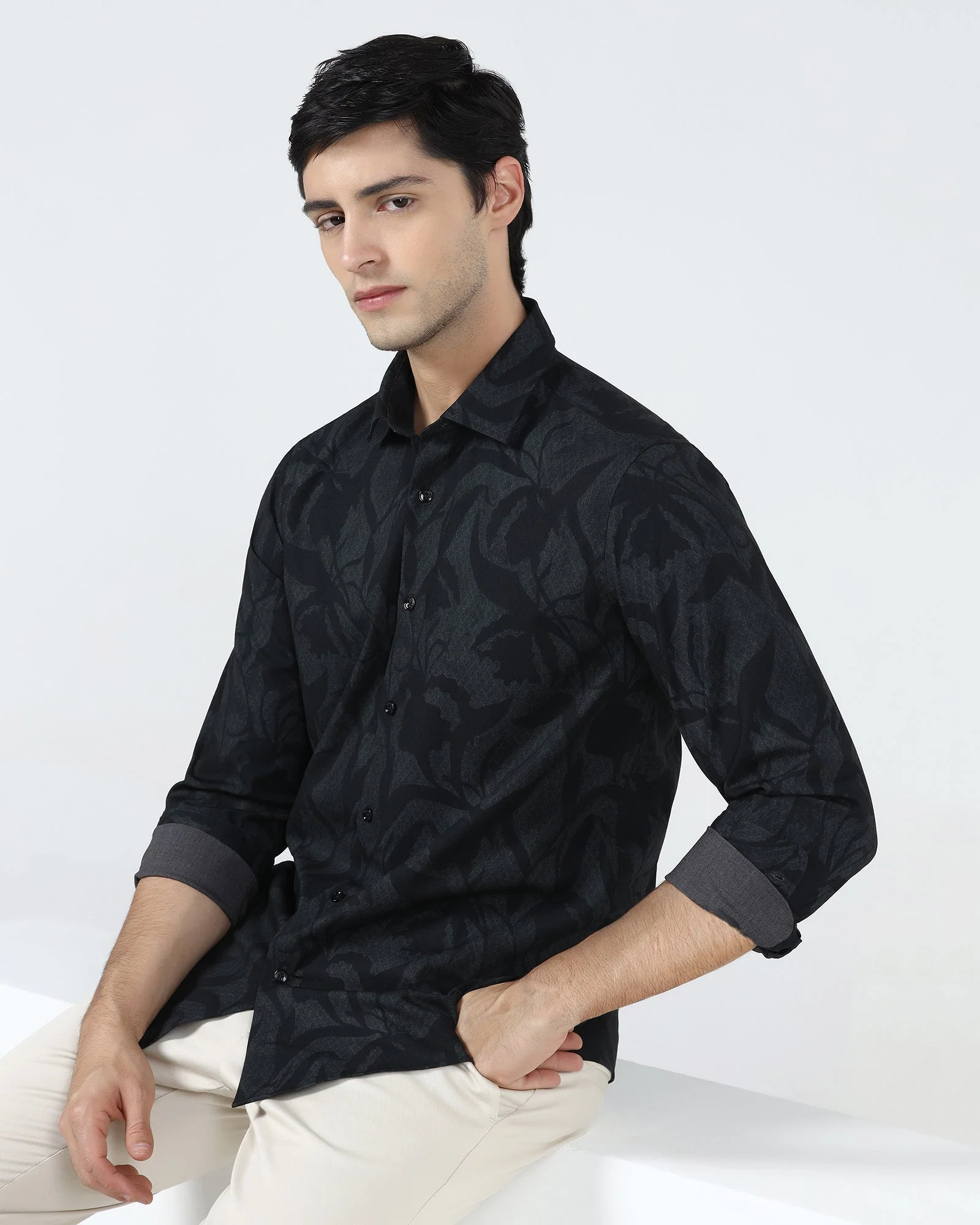 Green Printed Shirt - Tropika - Image 9