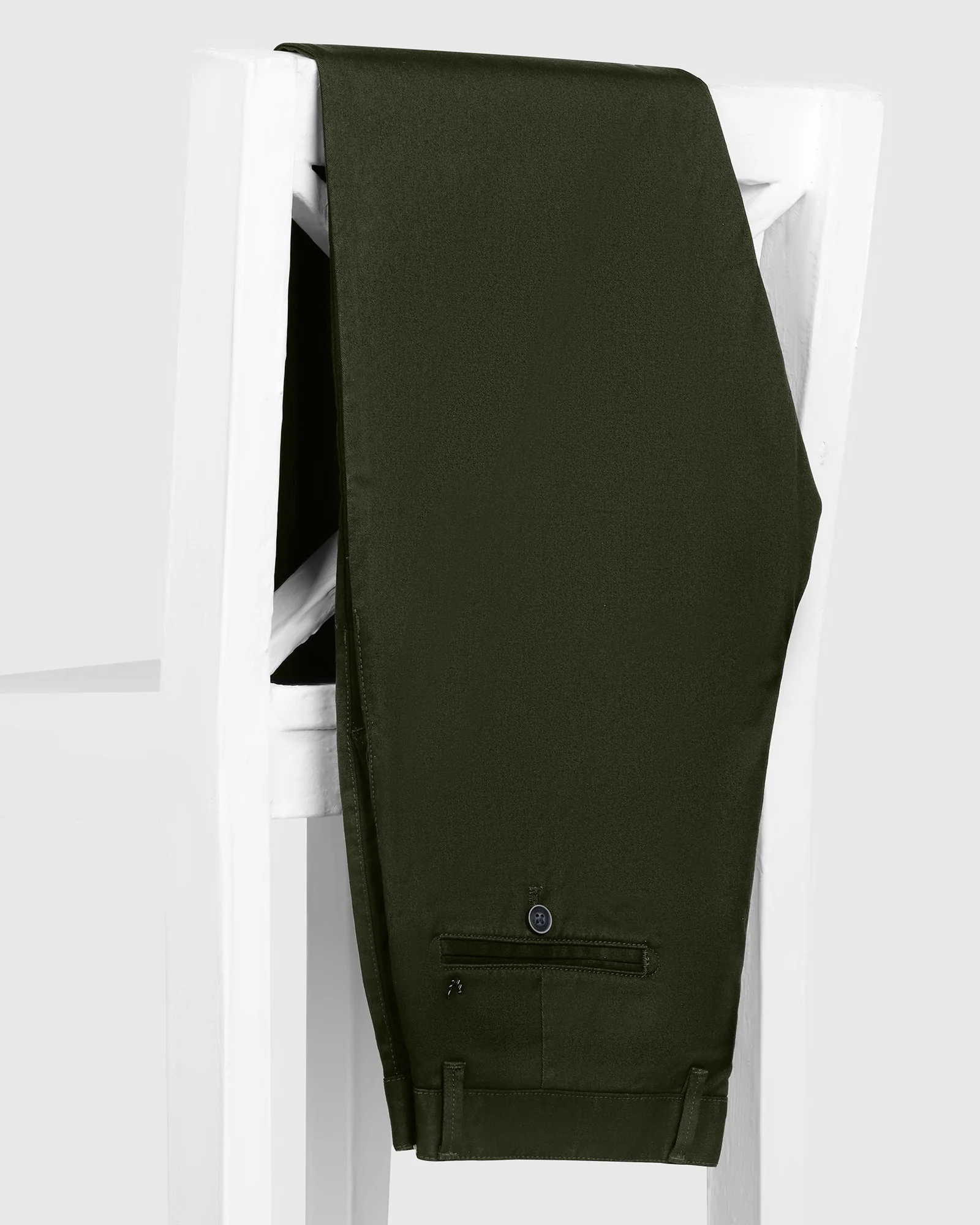 Green Solid Khakis - Mario - Image 5
