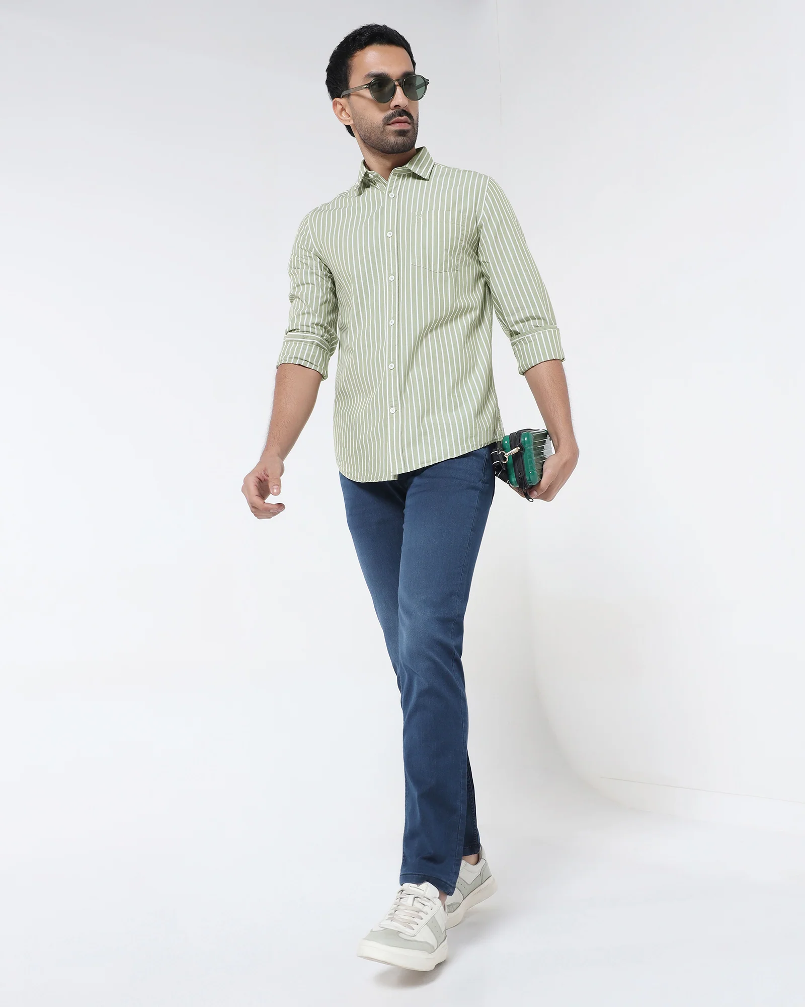 Green Stripe Shirt - Hamber - Image 7
