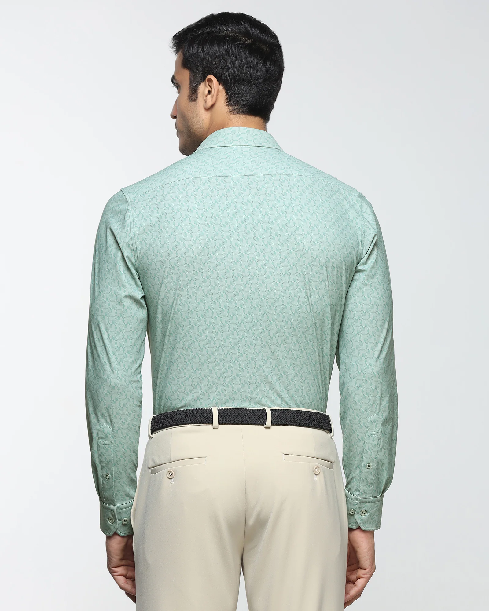 Green TechPro Printed Shirt - Graph - Image 2