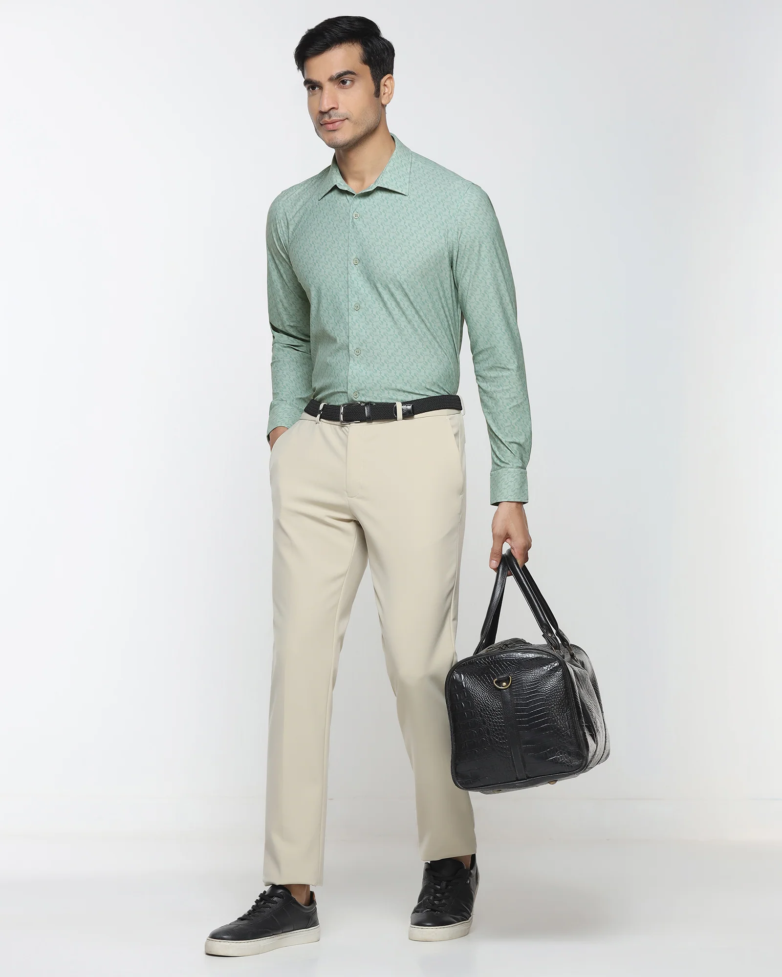 Green TechPro Printed Shirt - Graph - Image 7