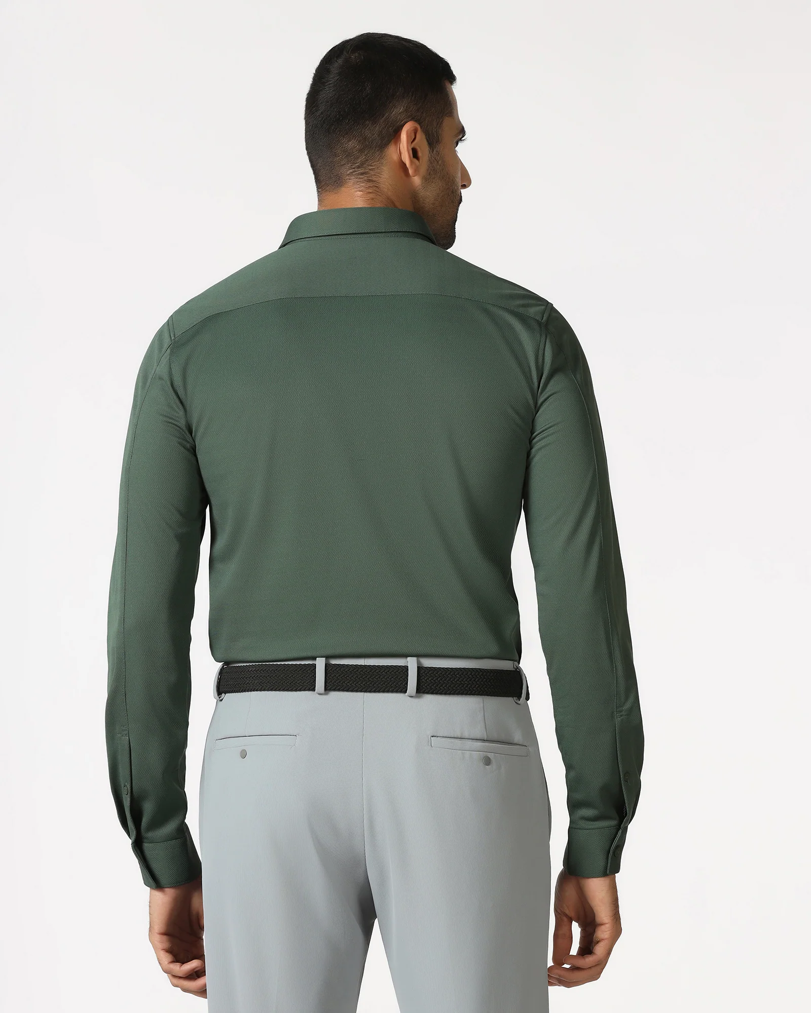 Green TechPro Stripe Shirt - Keish - Image 2