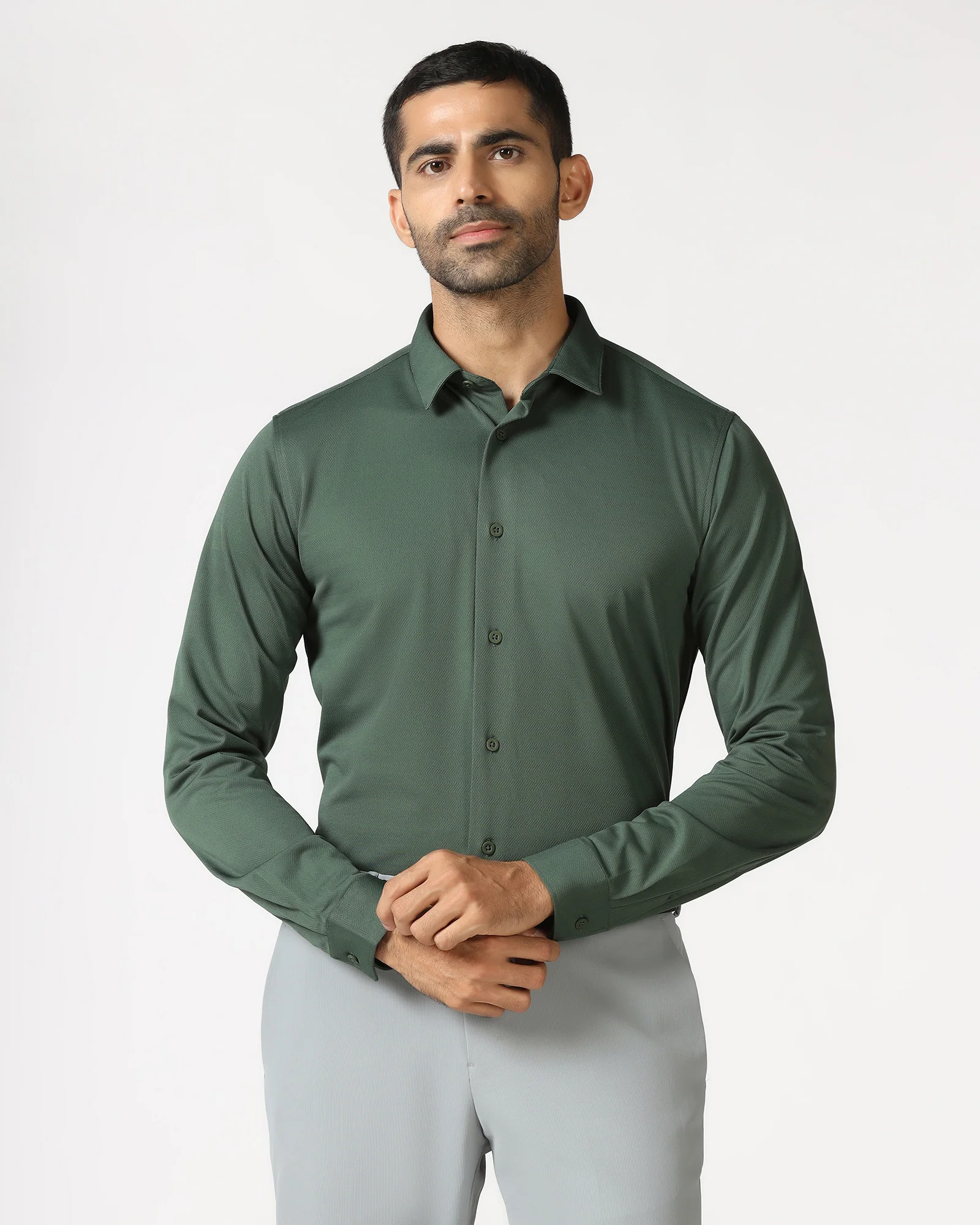 Green TechPro Stripe Shirt - Keish - Image 8