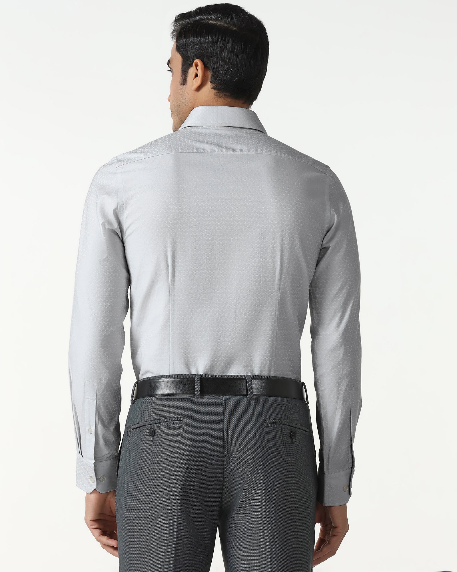 Grey Jacquard Shirt - Rile - Image 2