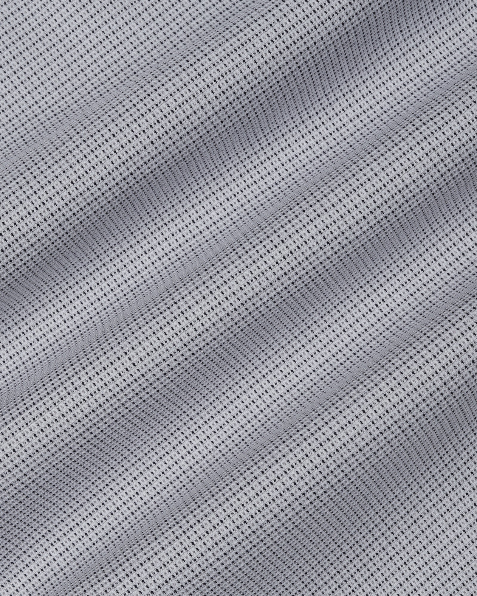 Grey Non Iron Textured Shirt - Ethan - Image 6