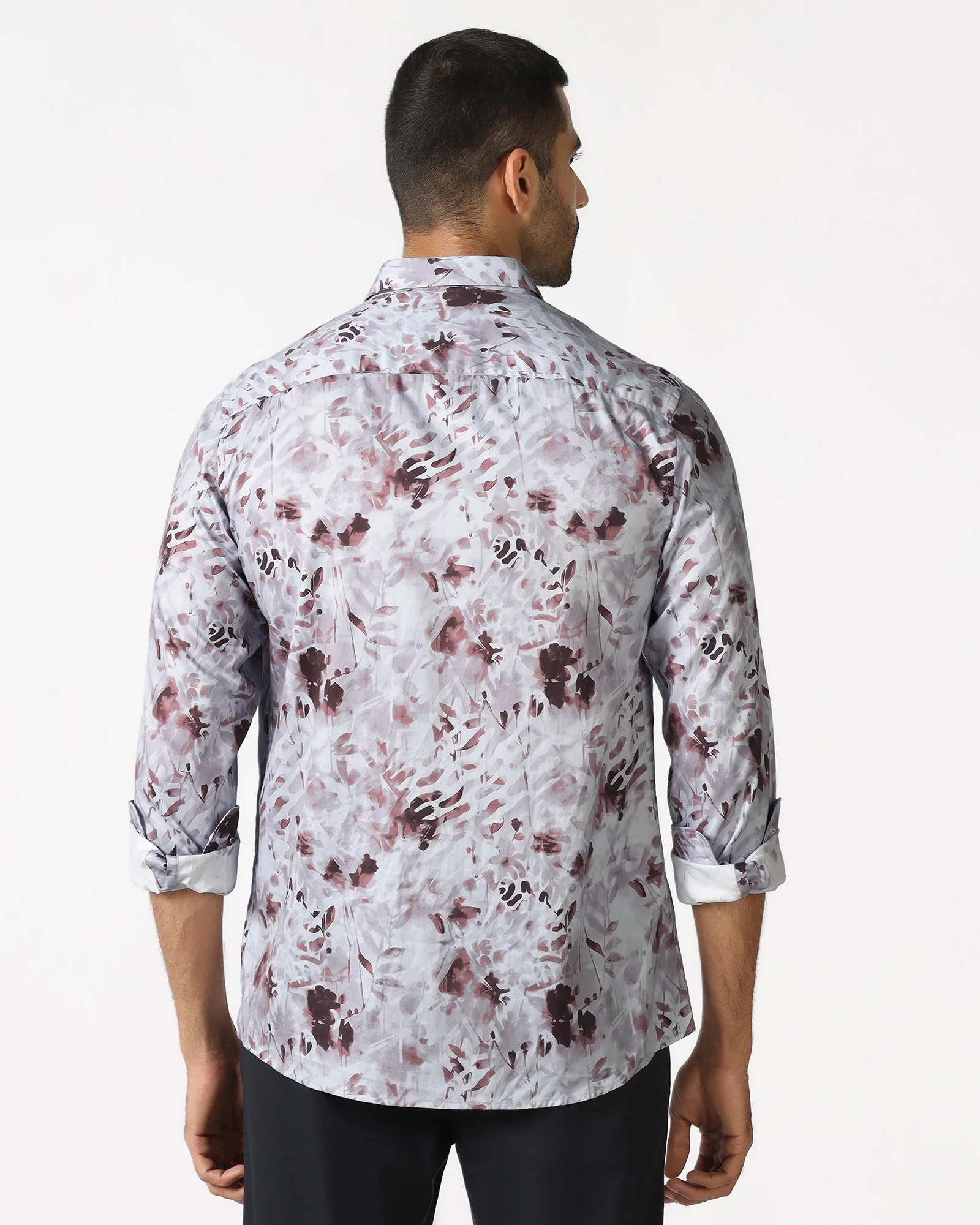 Grey Printed Shirt - Audric - Image 2
