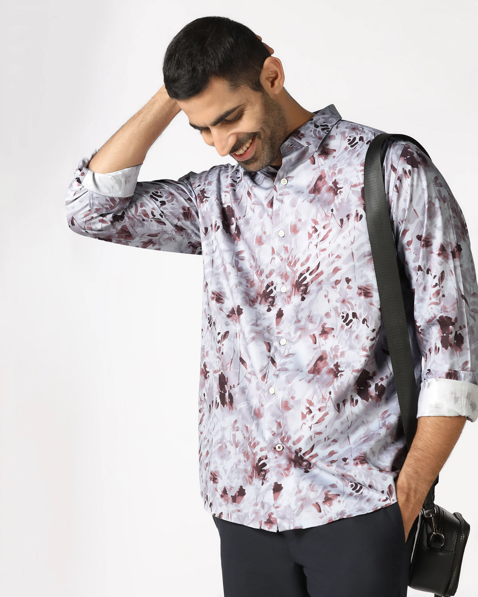 Grey Printed Shirt - Audric - Image 7
