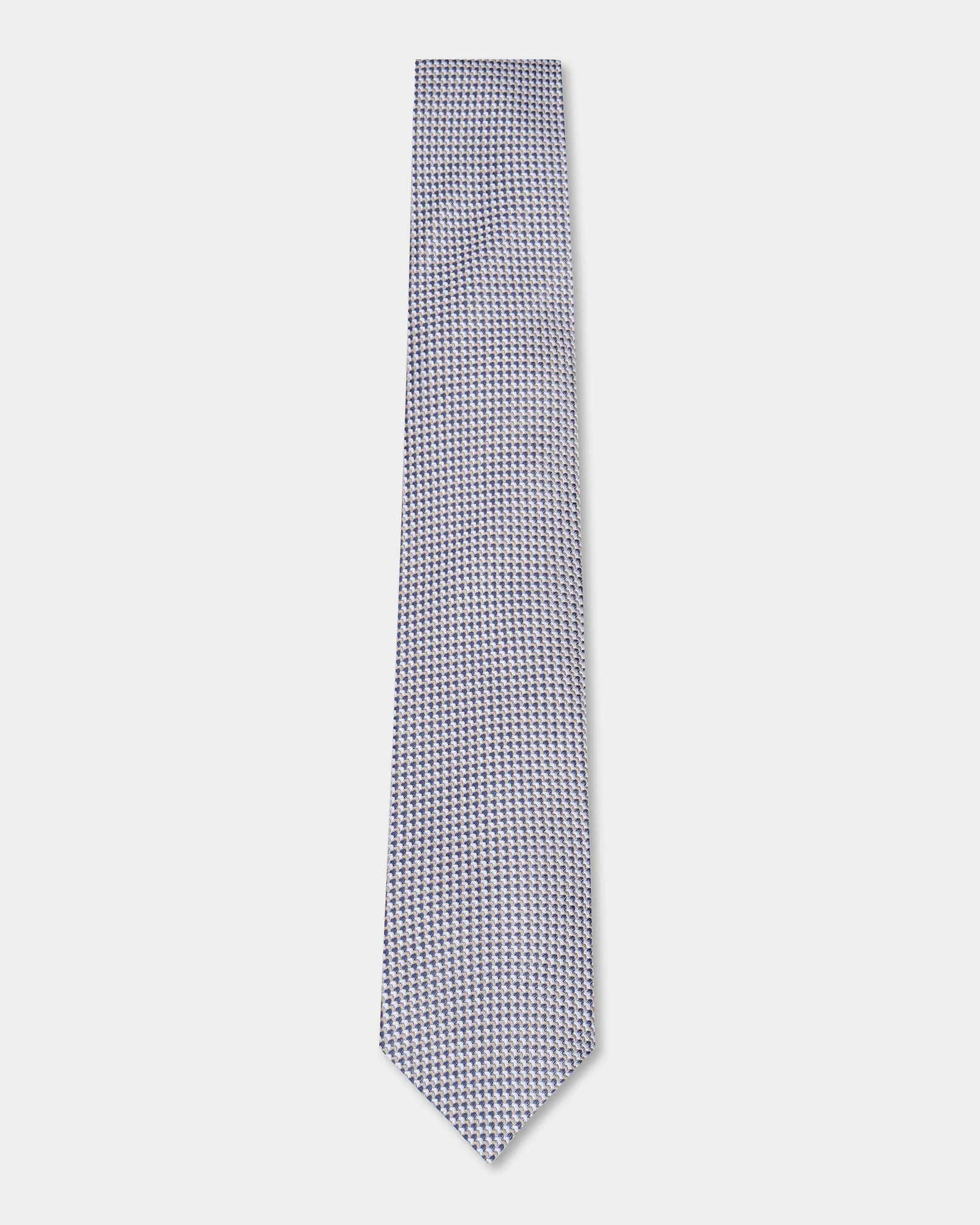 Grey Silk Jacquard Tie - Alba - Image 4