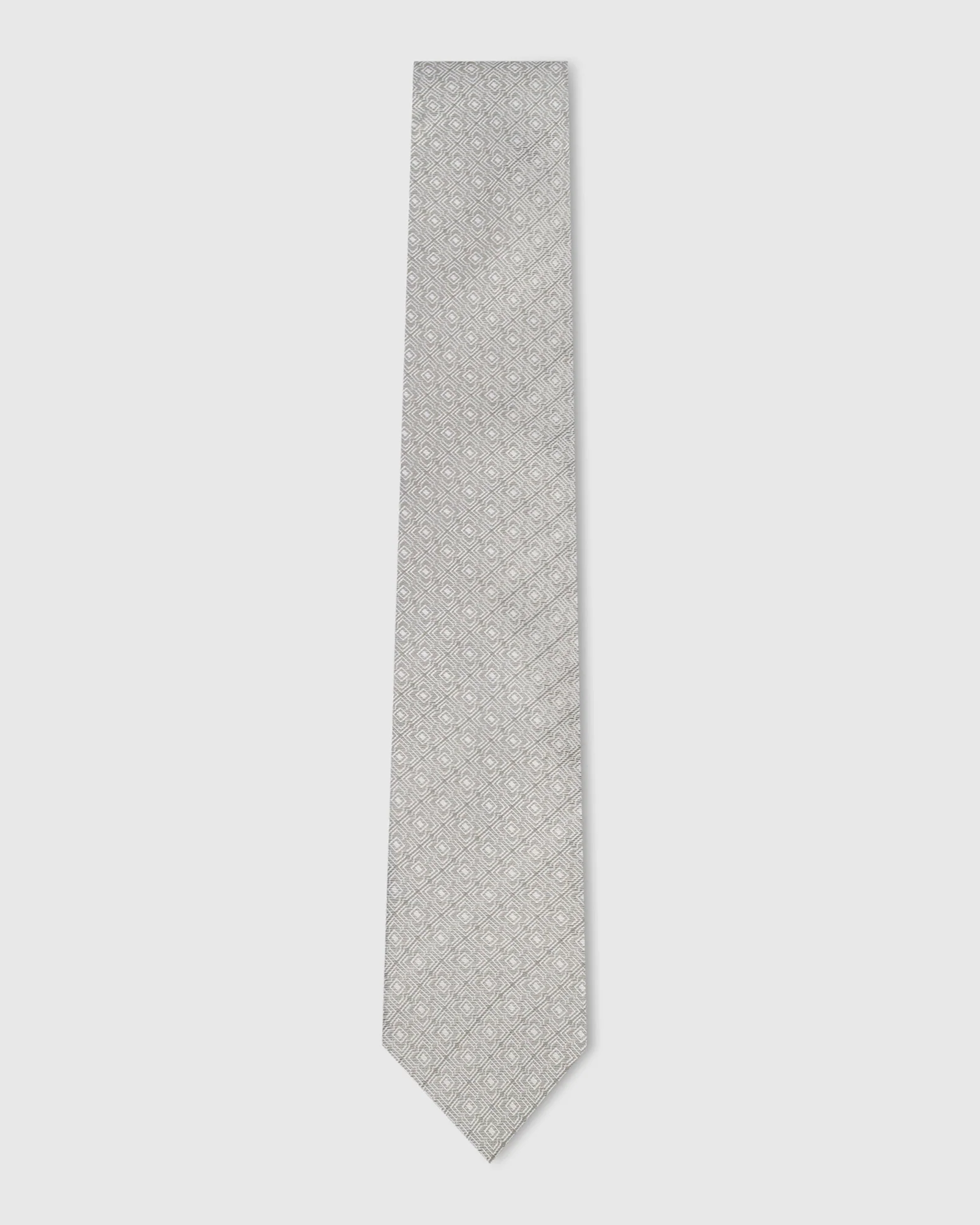 Grey Silk Jacquard Tie - Wigger - Image 5
