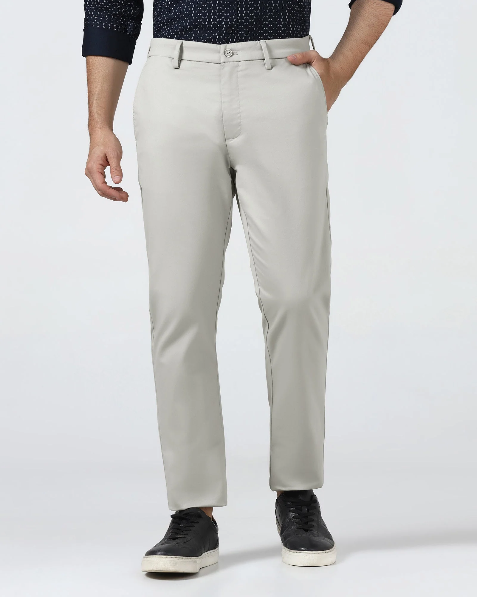 Grey Solid Khaki - Elm