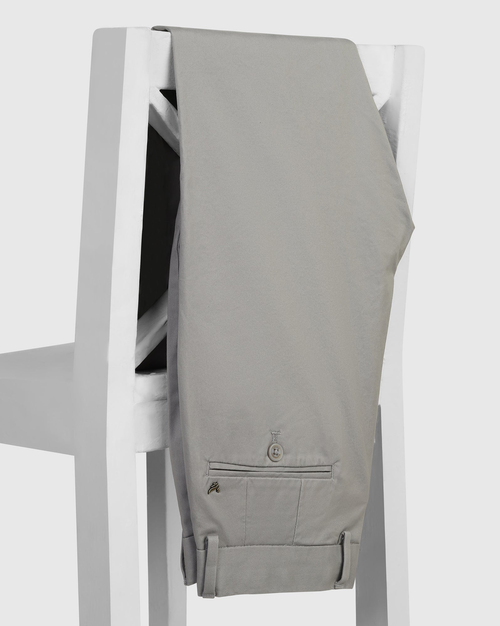 Grey Solid Khakis - Mario - Image 5