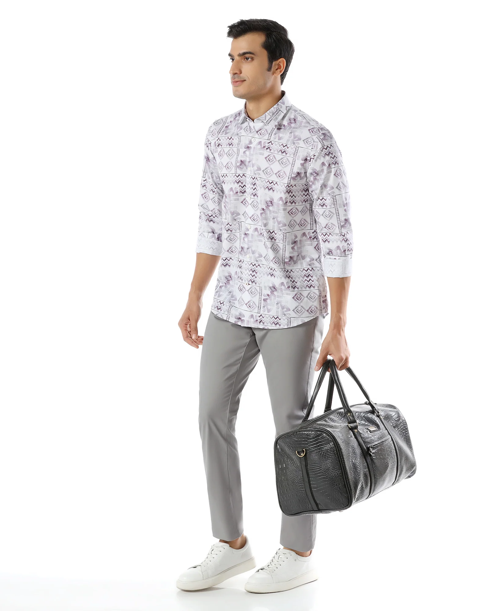 Grey Solid Khakis - Mario - Image 7