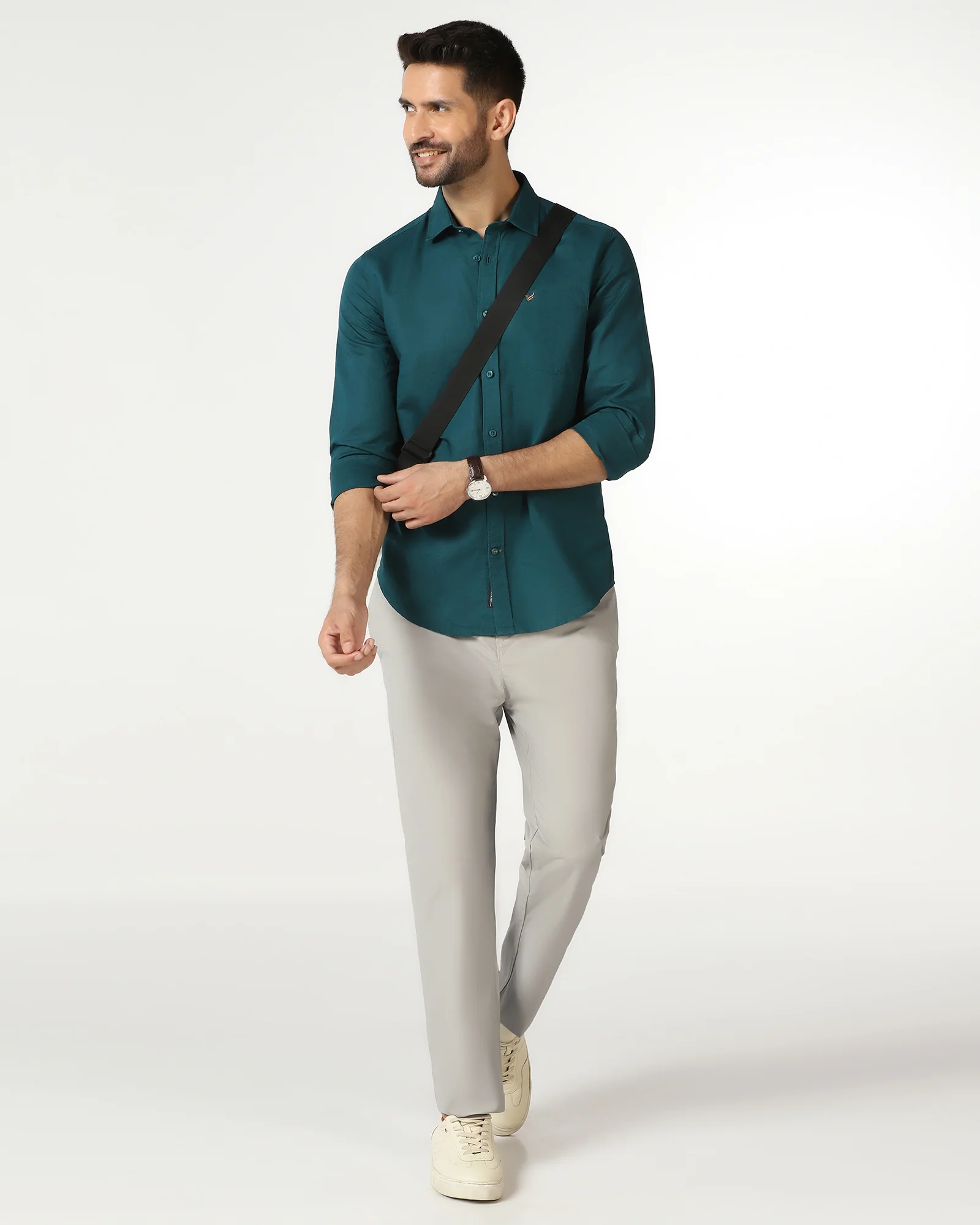 Grey Solid Khakis - Taurus - Image 5
