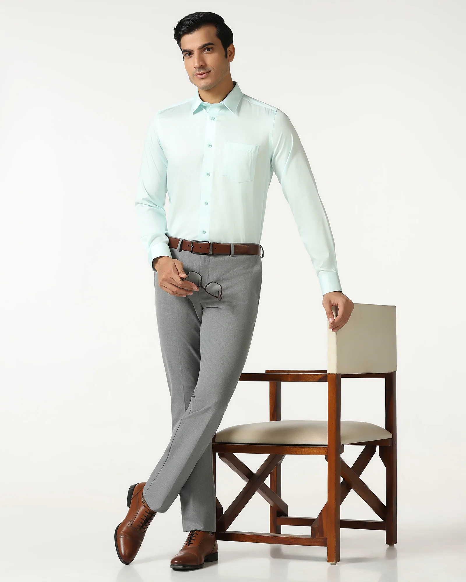 Grey Solid Trouser - Conor - Image 5