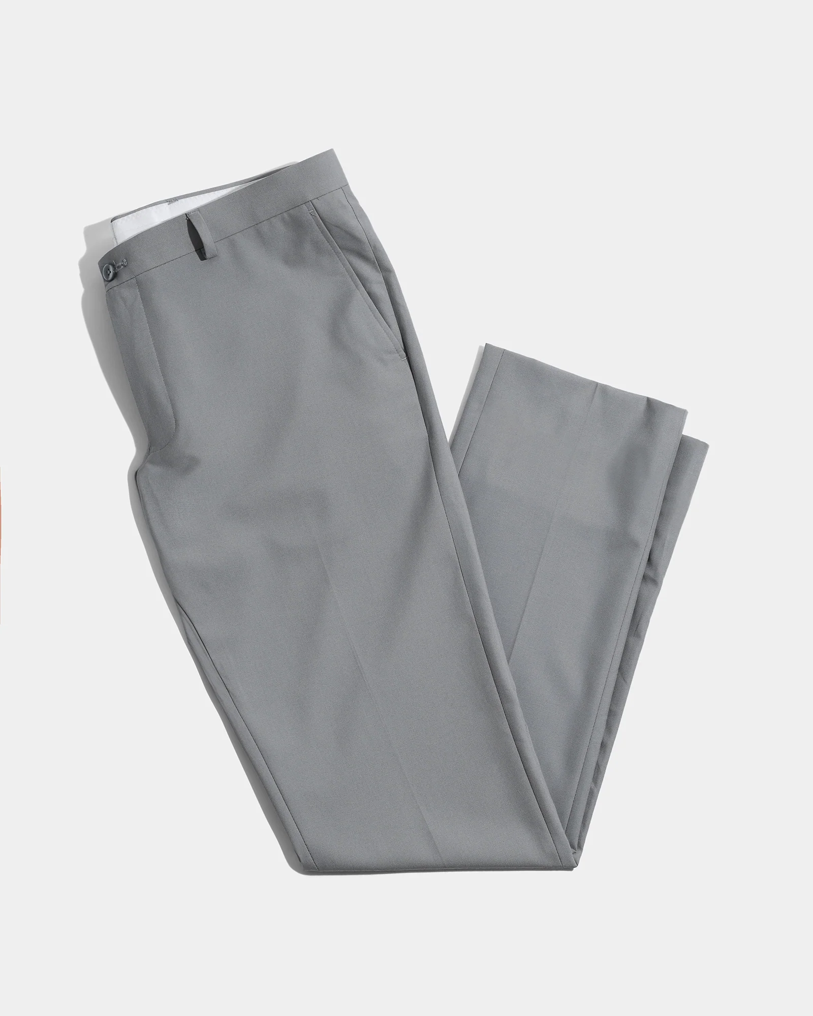 Grey Solid Trouser - Luis - Image 5