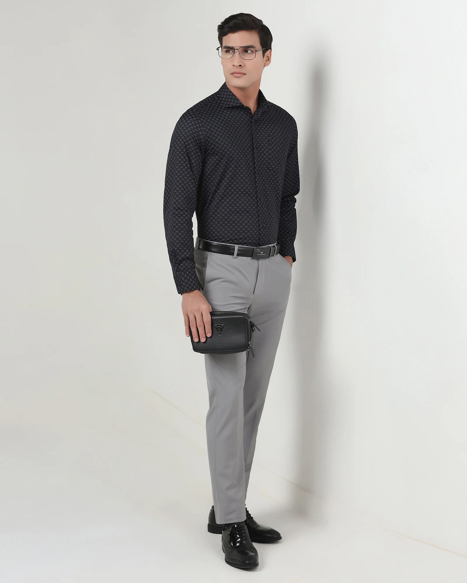 Grey Solid Trouser - Luis - Image 7