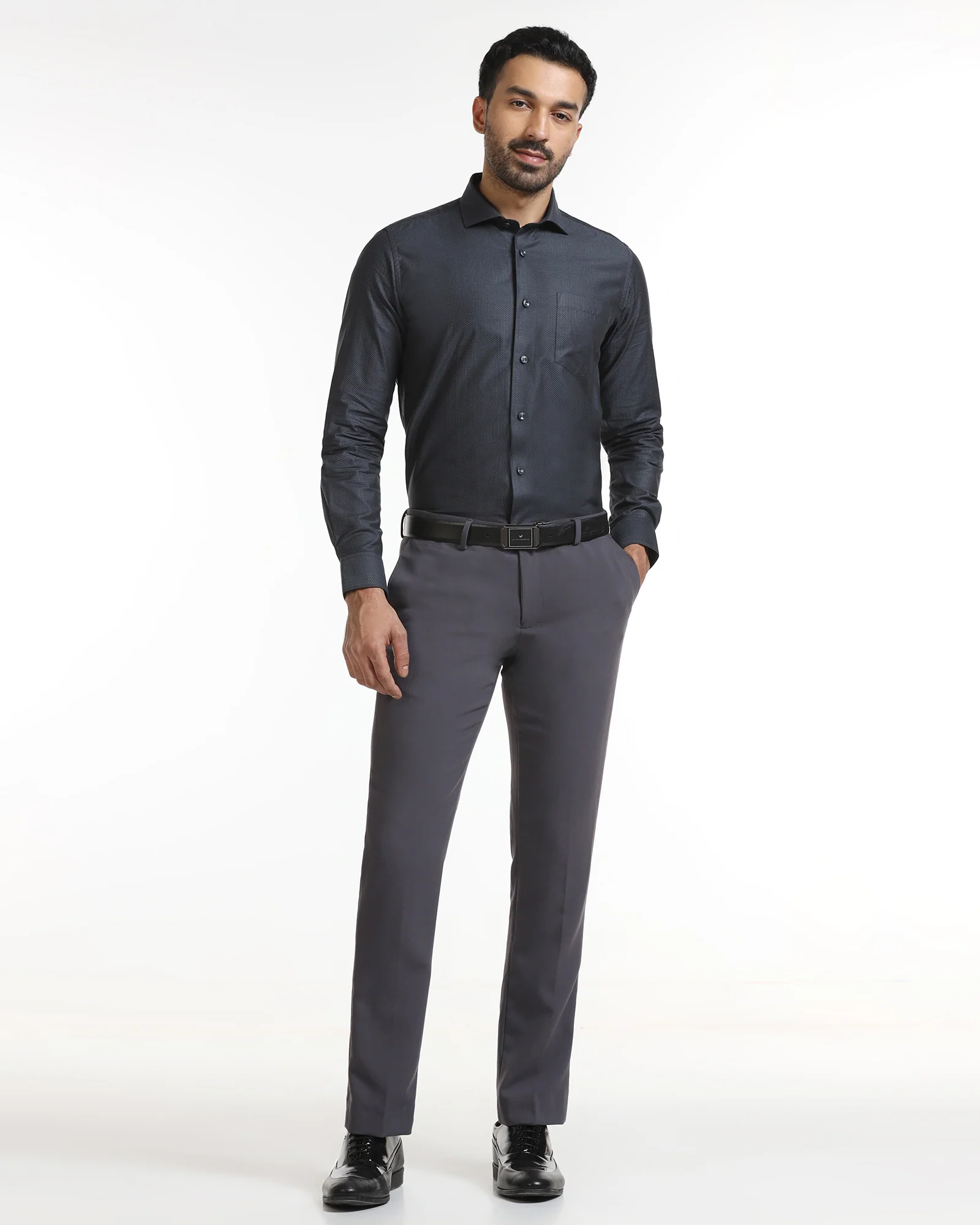 Grey Stripe Shirt - Recruit - Image 7