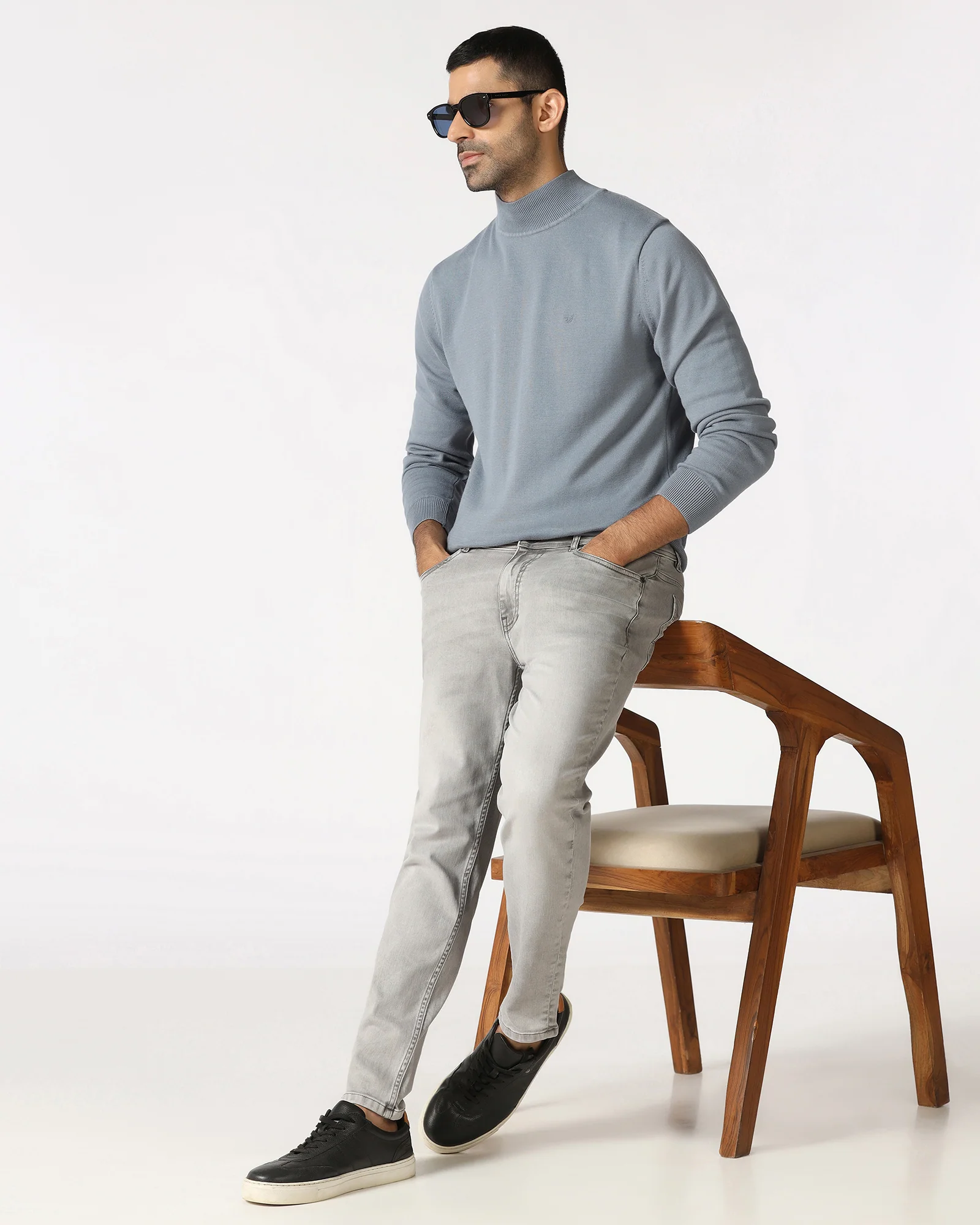 Grey Superflex Skinny Cropped Jeans - Benno - Image 5