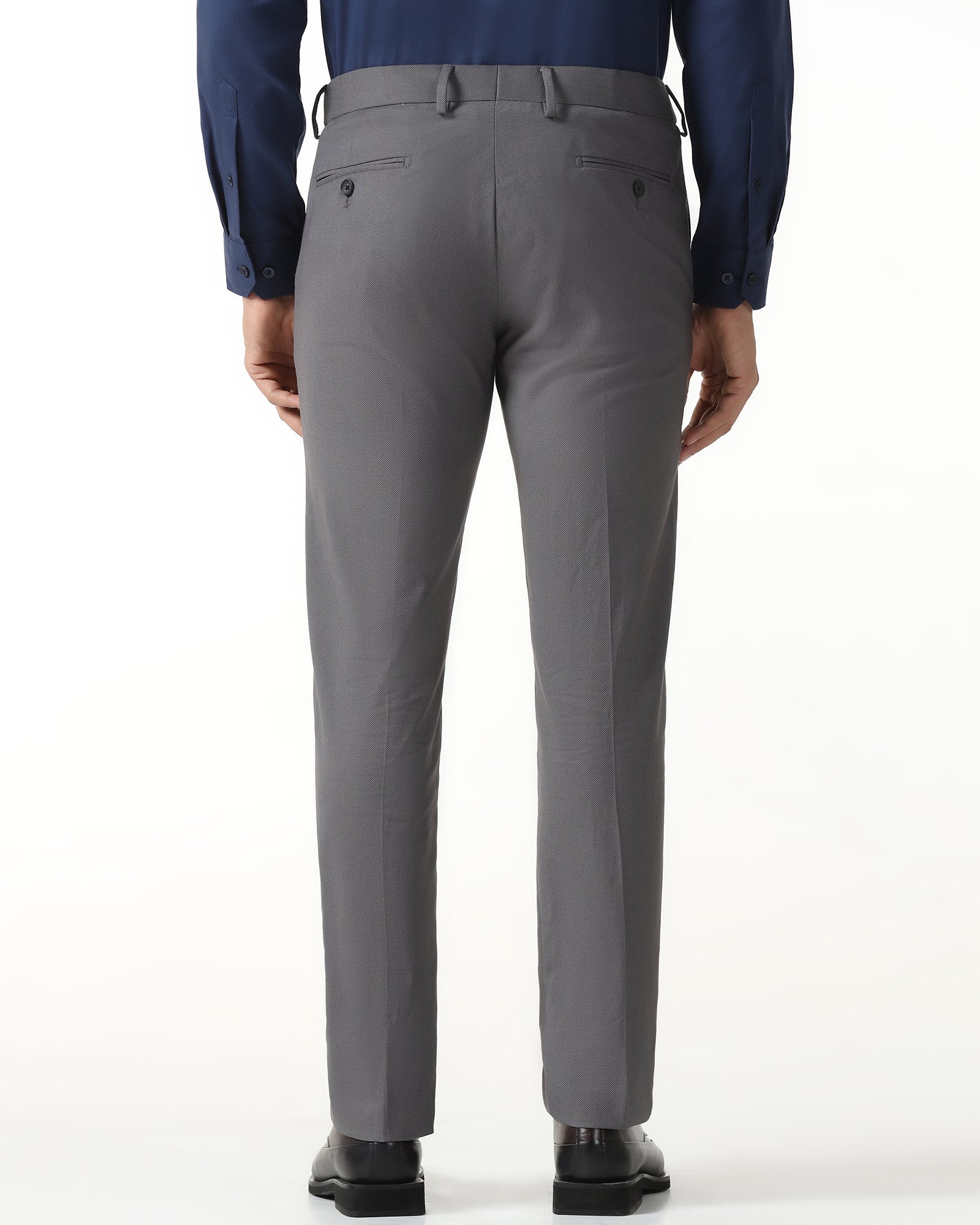 Grey Technowaist Textured Trouser - Hennessy - Image 2