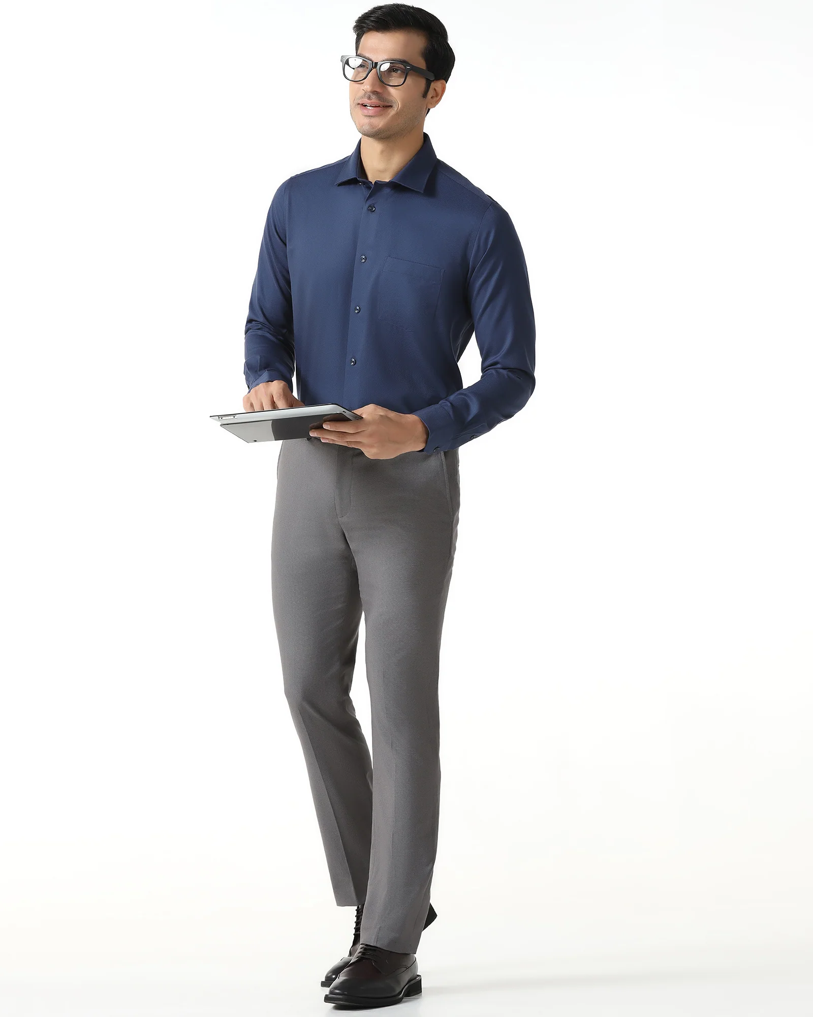 Grey Technowaist Textured Trouser - Hennessy - Image 7