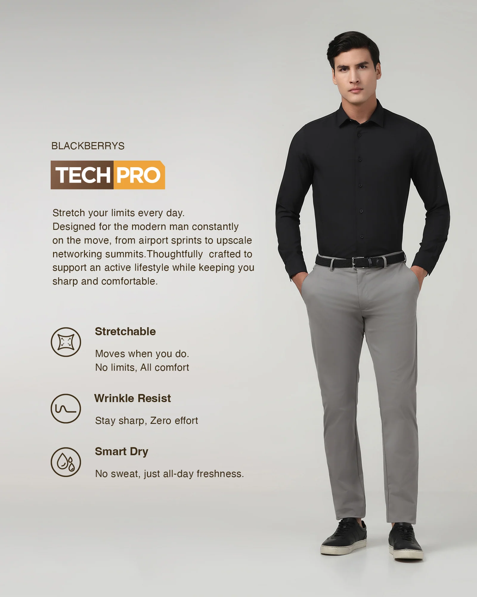 Grey TechPro Solid Khaki - Yukon - Image 3