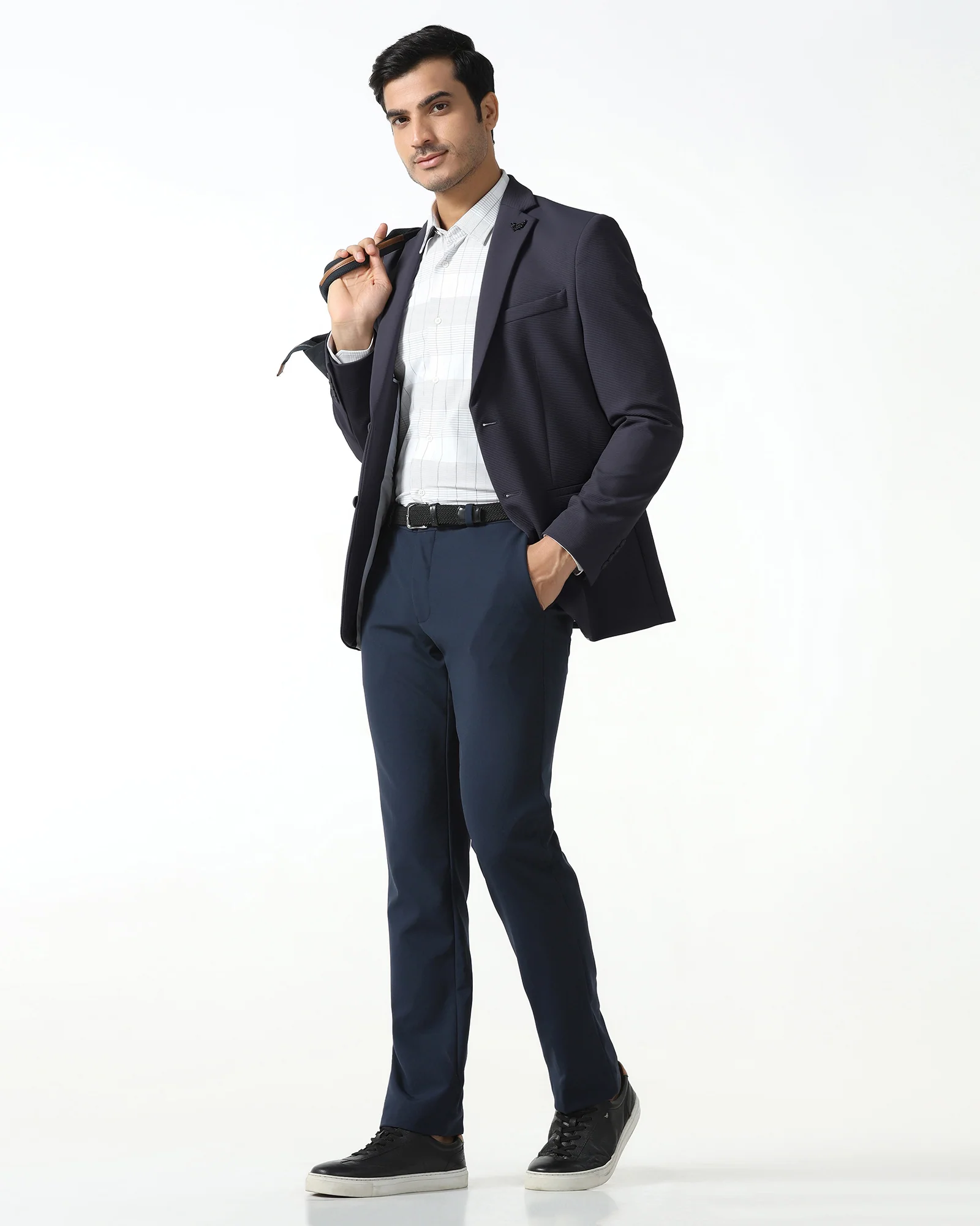 Grey TechPro Stripe Blazer - Fiesta - Image 7