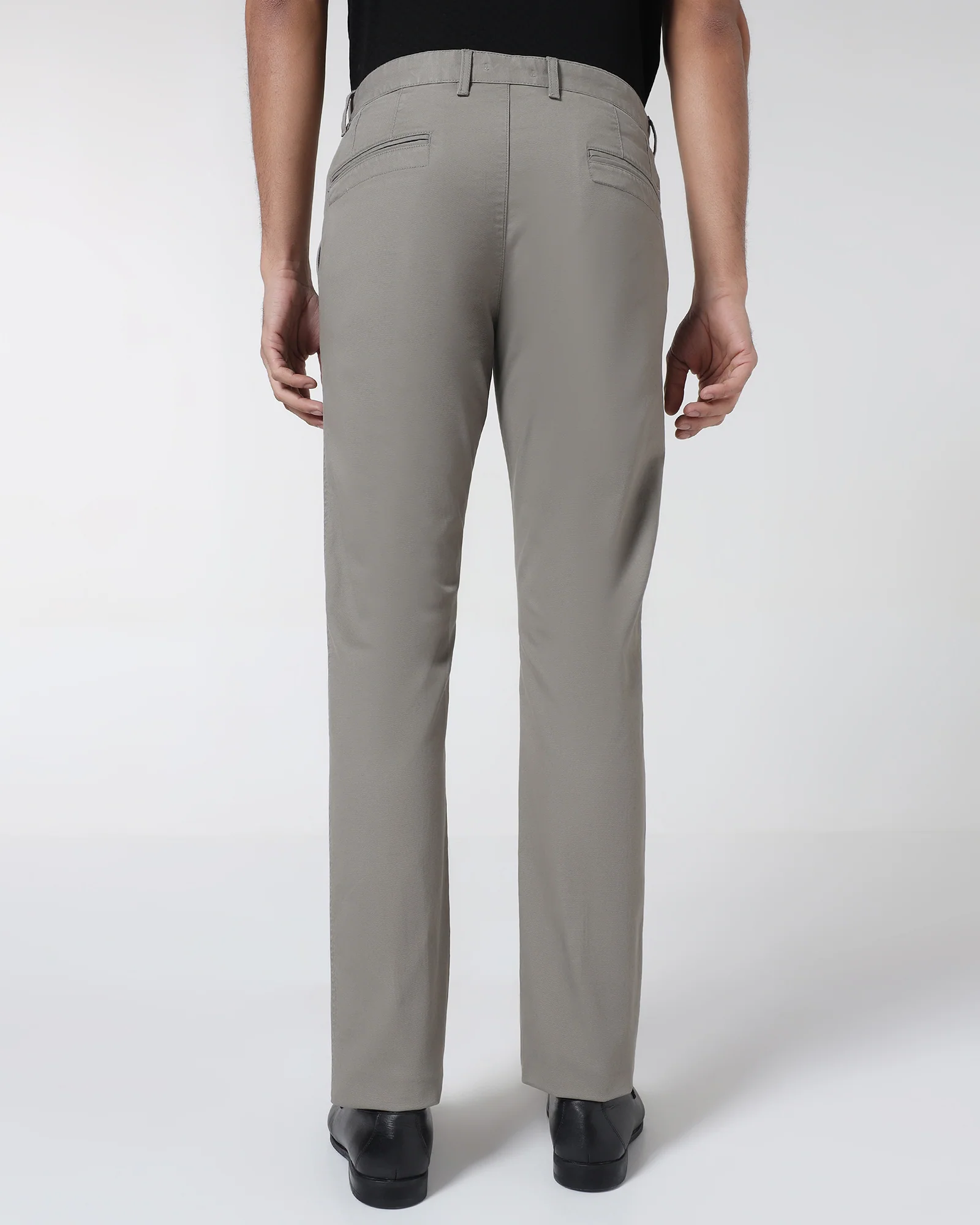 Grey Textured Khakis - Kary - Image 2