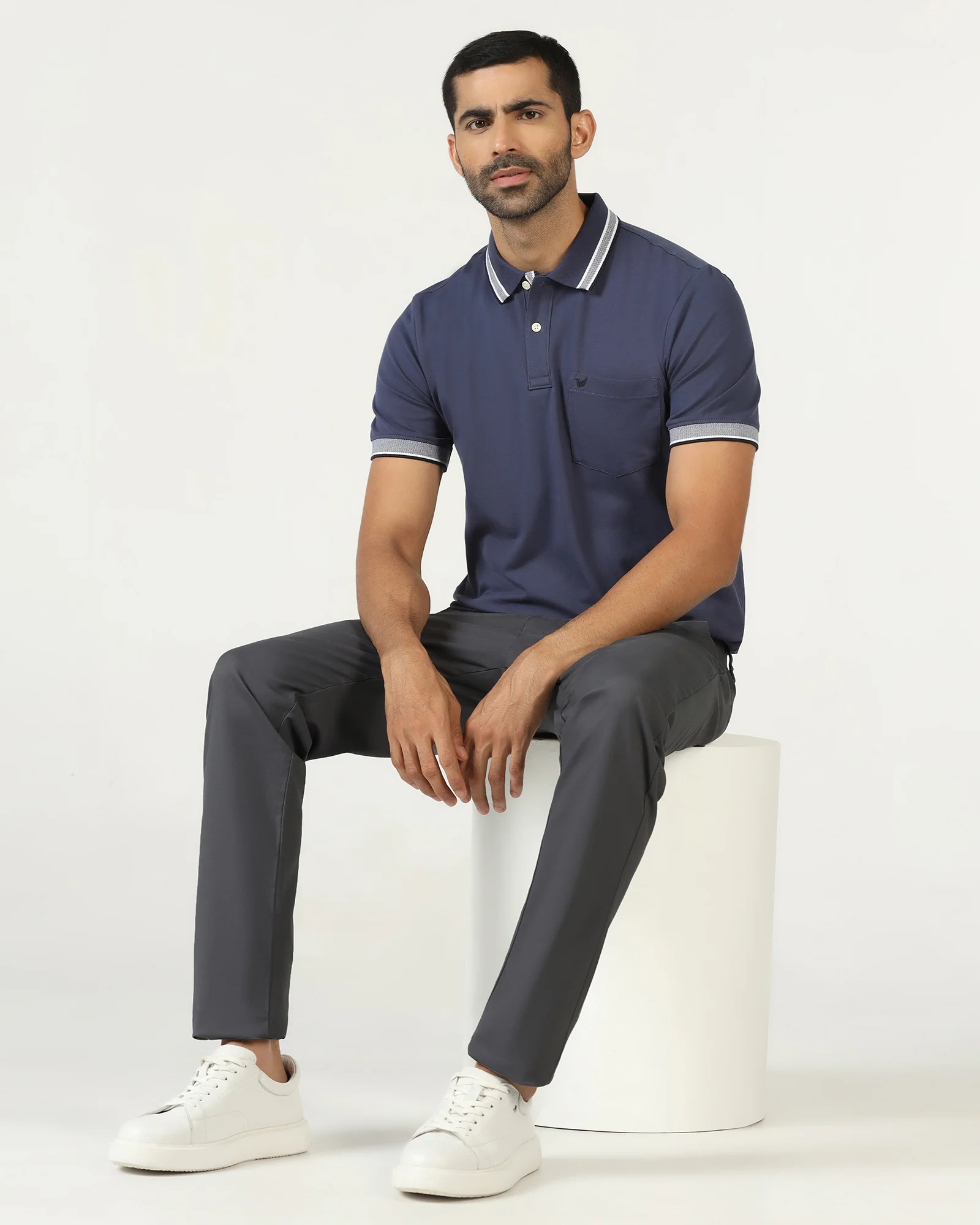 Grey Textured Khakis - Murray - Image 5