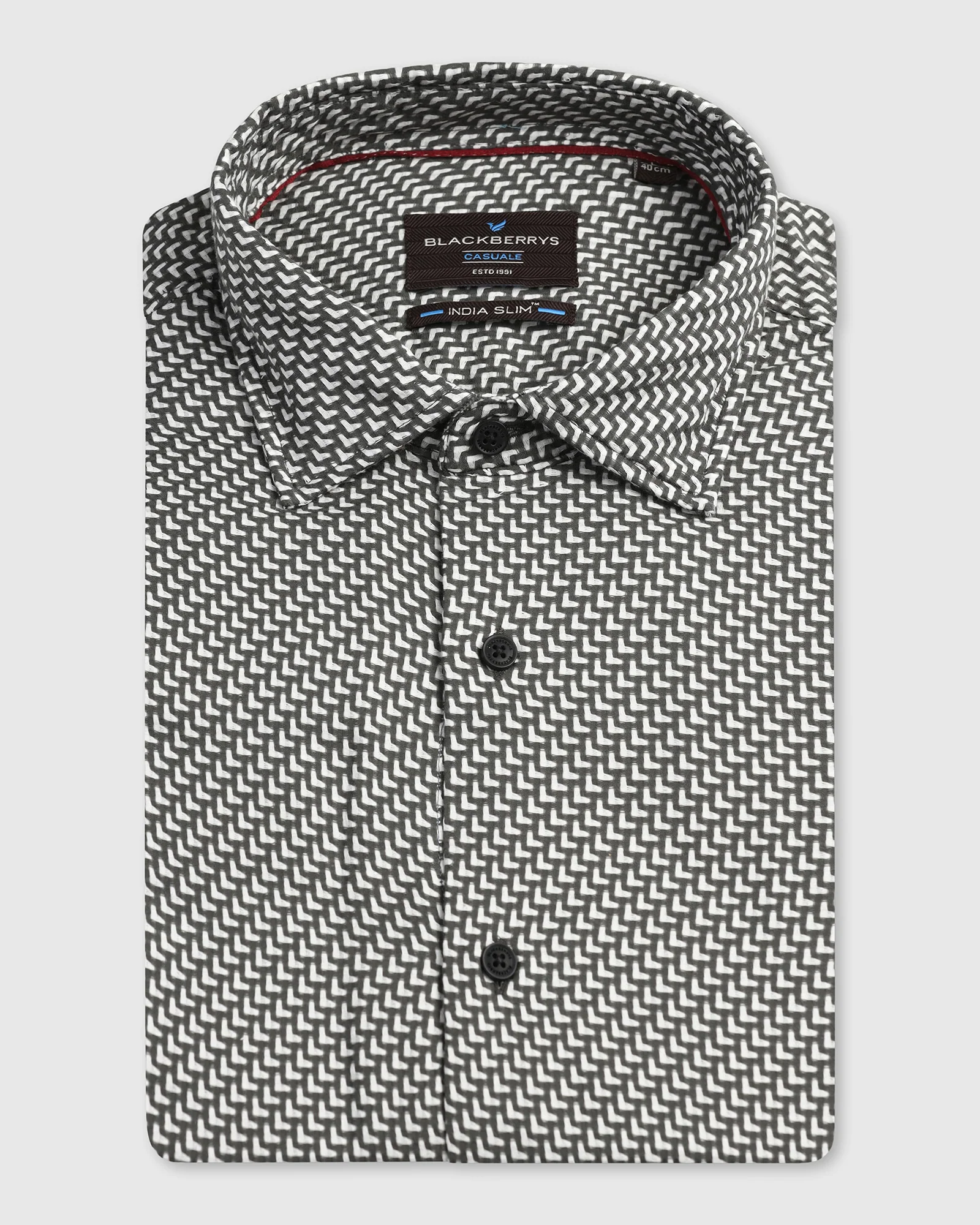 Grey Textured Shirt - Durlan - Image 5