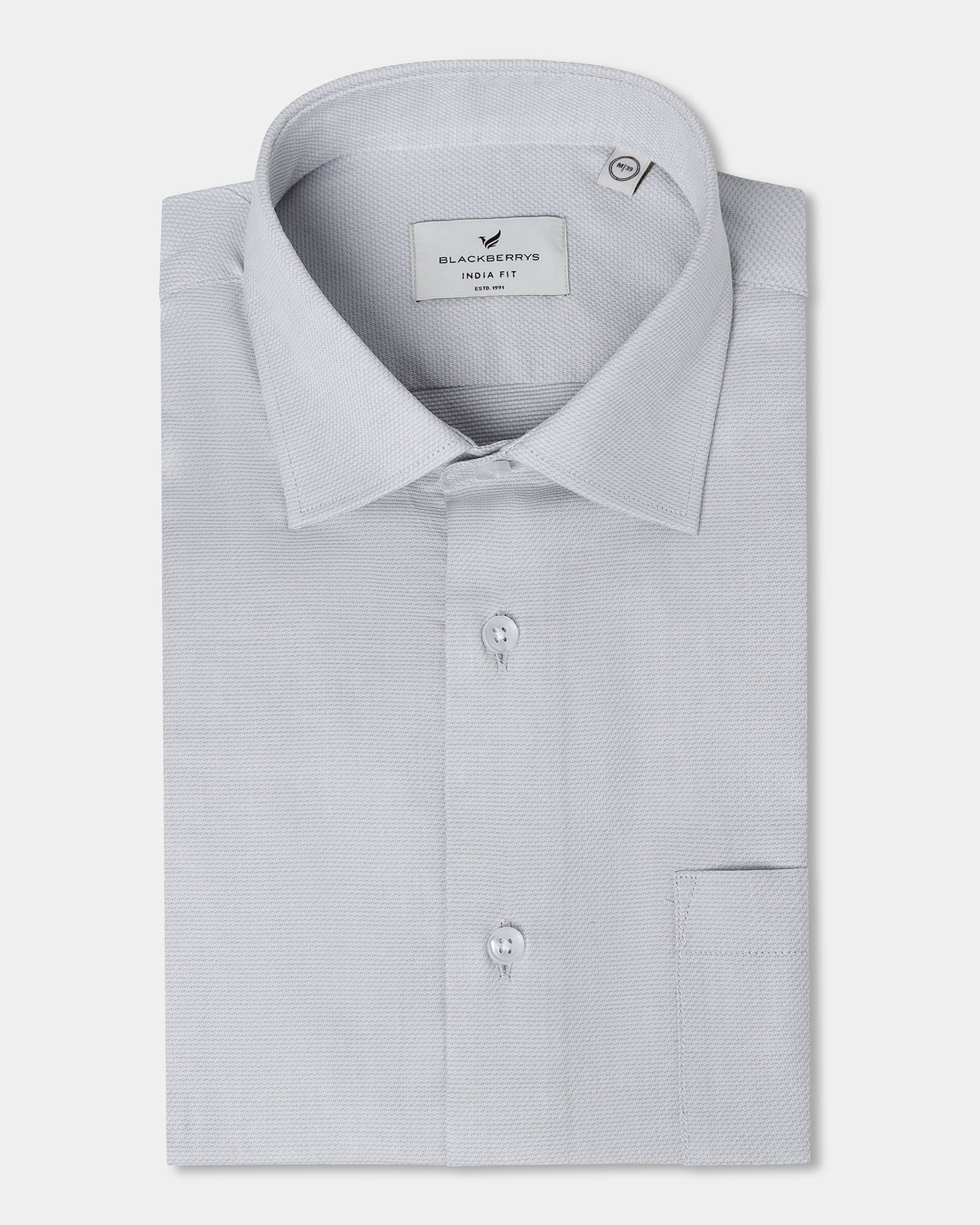 Grey Textured Shirt - Hawker - Image 5