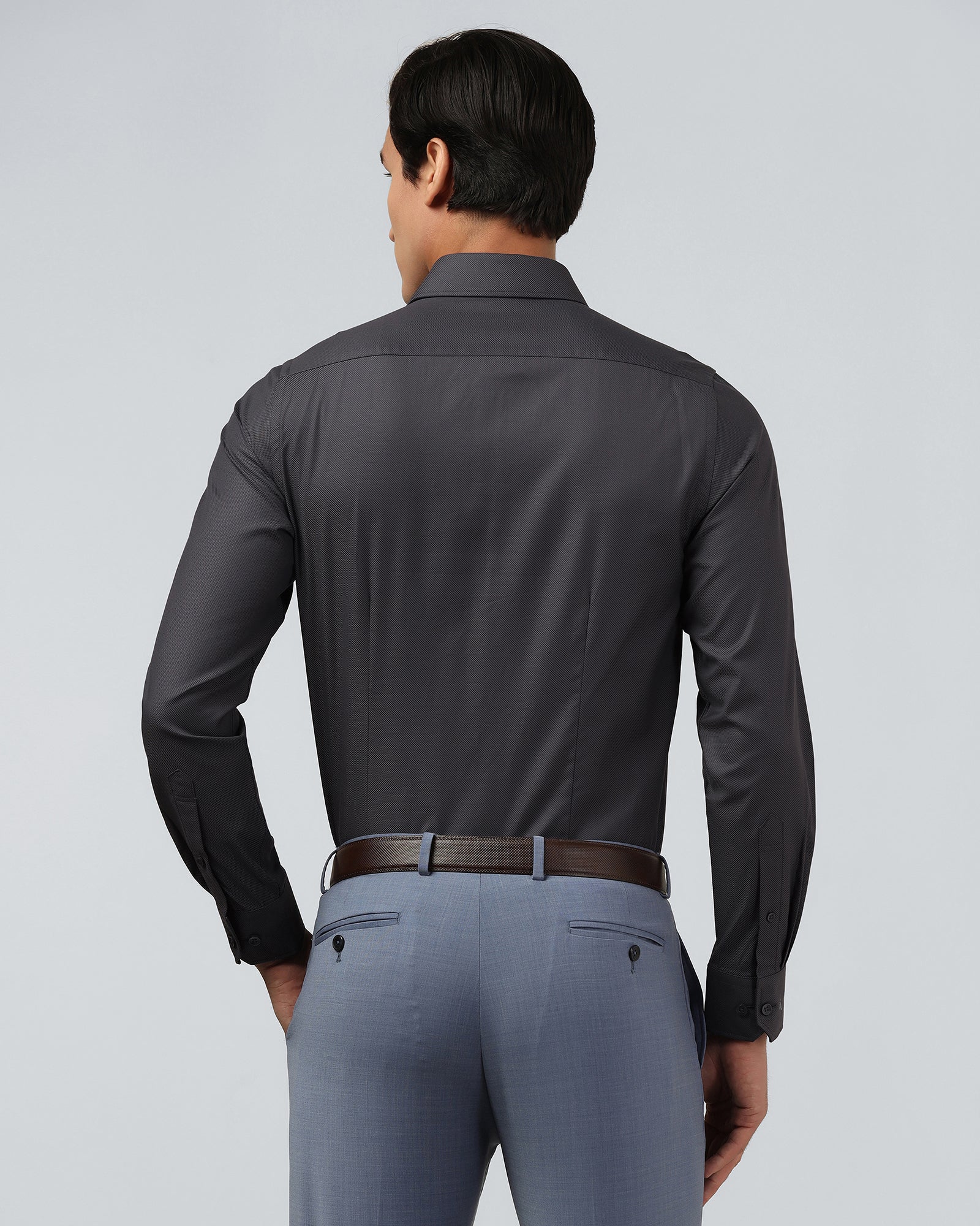 Grey Textured Shirt - Magnus - Image 2