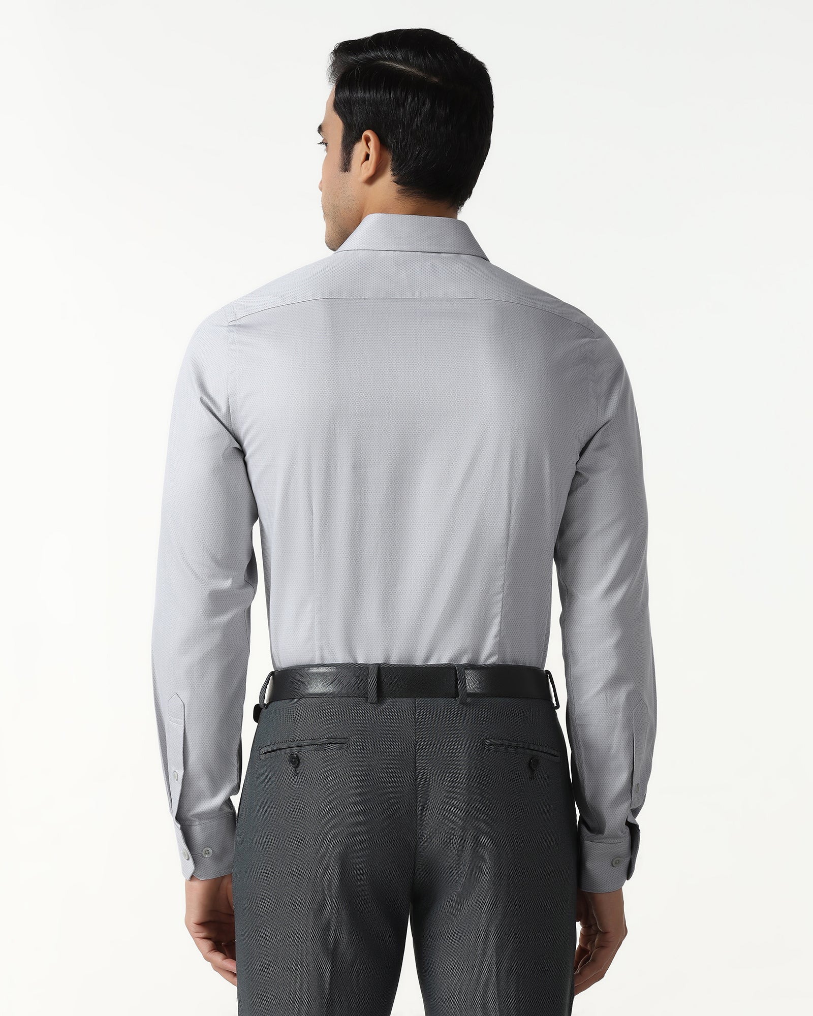 Grey Textured Shirt - Ryan - Image 2