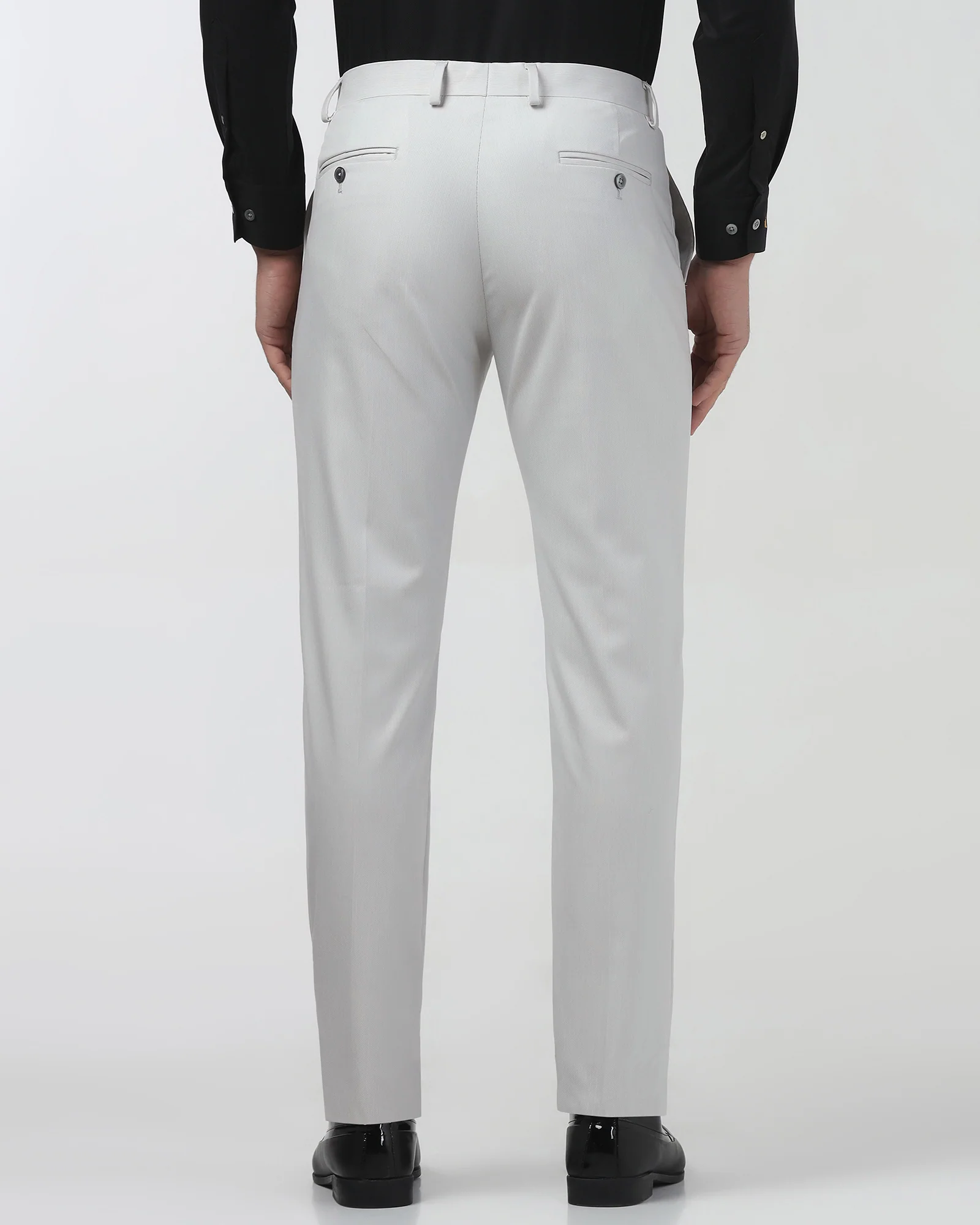 Grey Textured Trouser - Kylian - Image 2