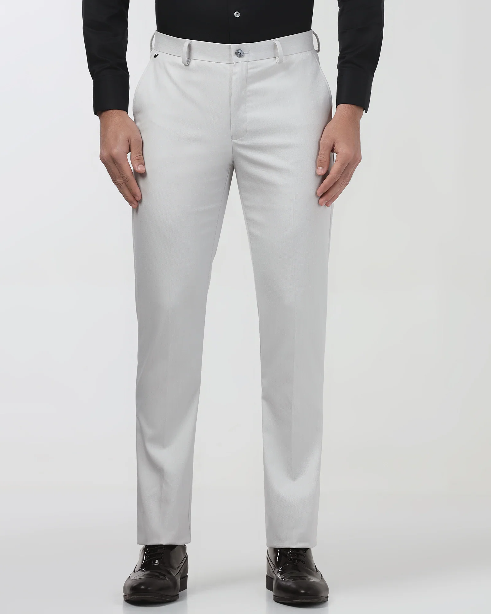 Grey Textured Trouser - Kylian - Image 3