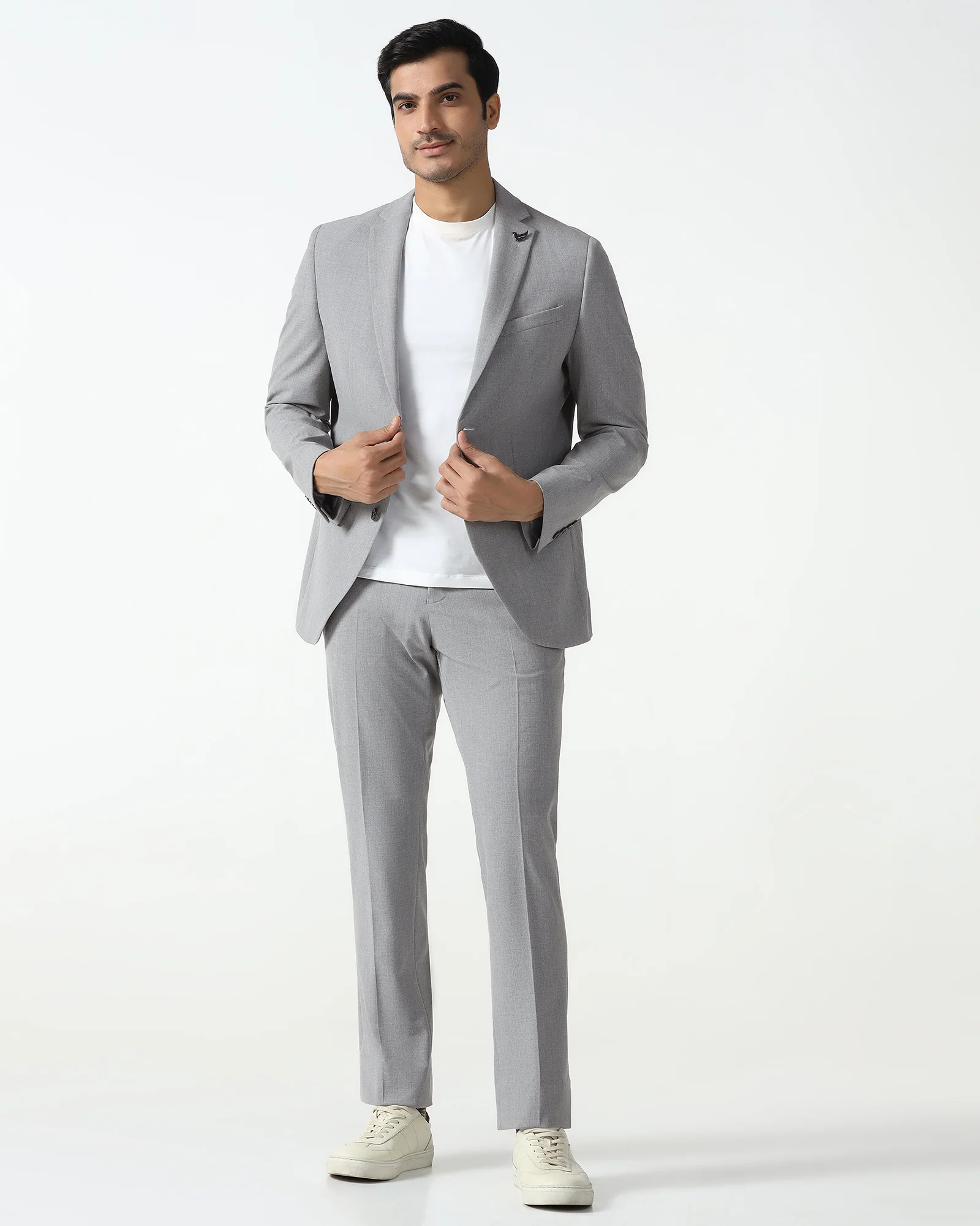 Must Haves Grey Two Piece Solid Suit - Jerret - Image 7