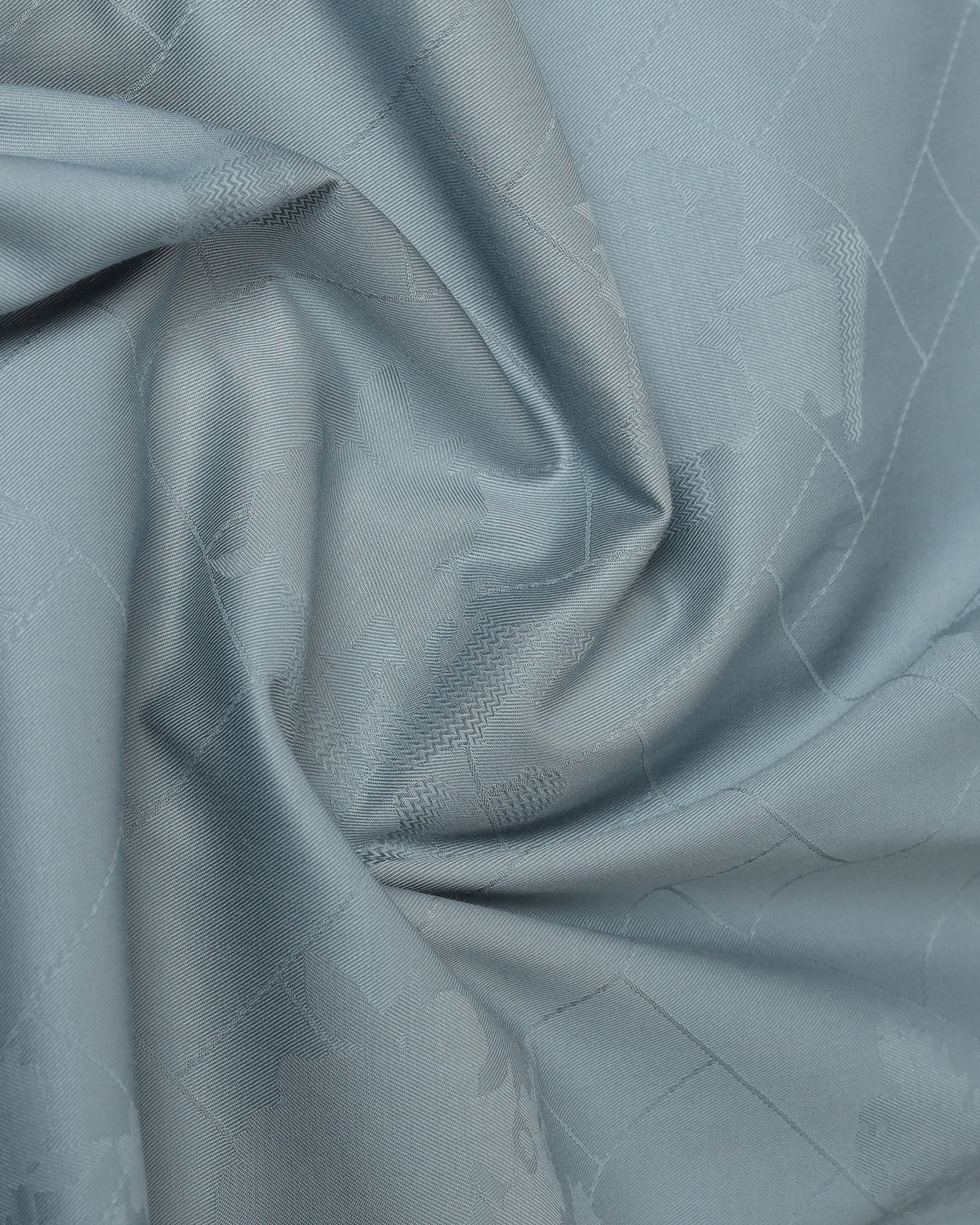 Greyish Blue Jacquard Shirt - Ramen - Image 6