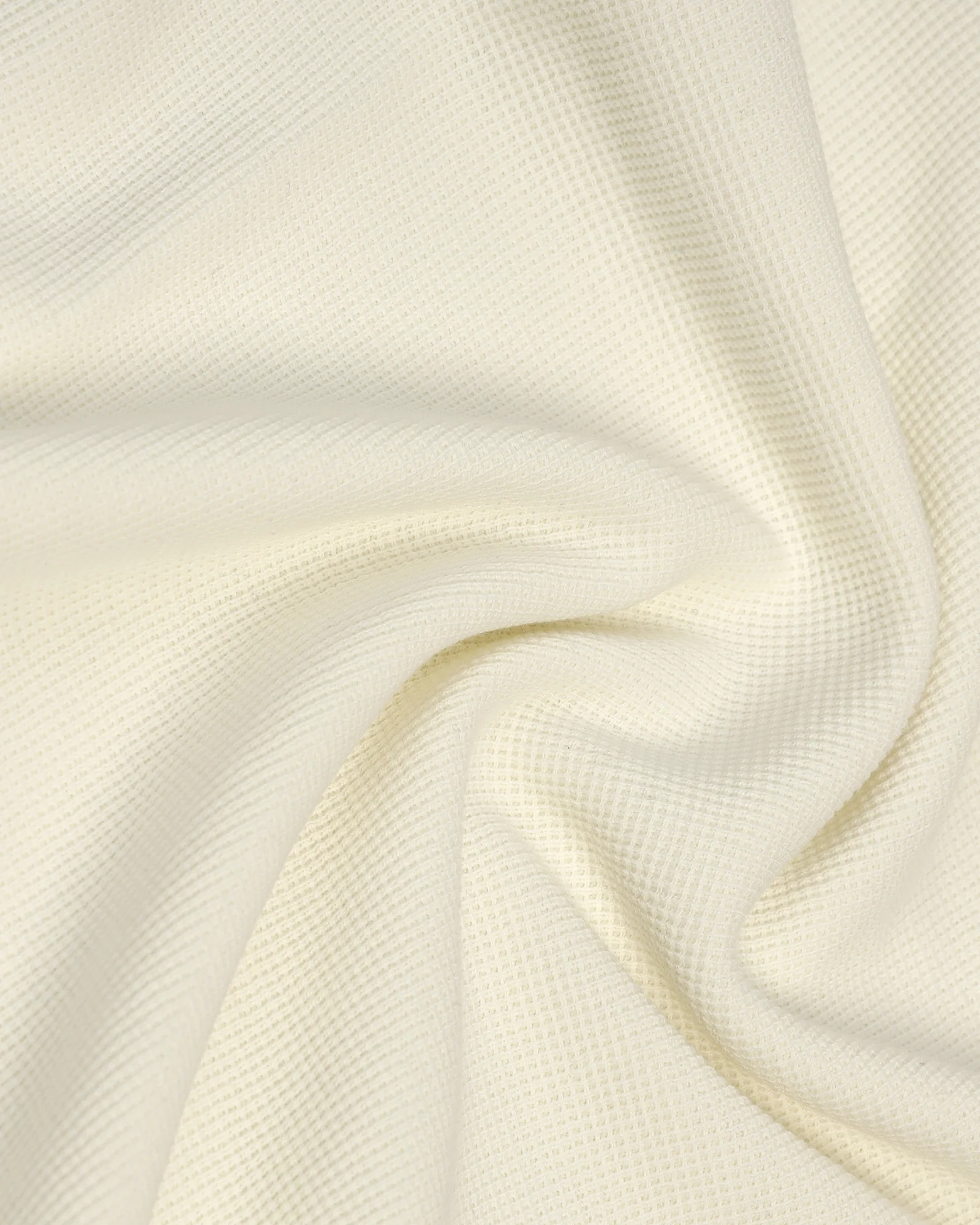 Henley Collar Powder Yellow Textured T-Shirt - Clark - Image 6