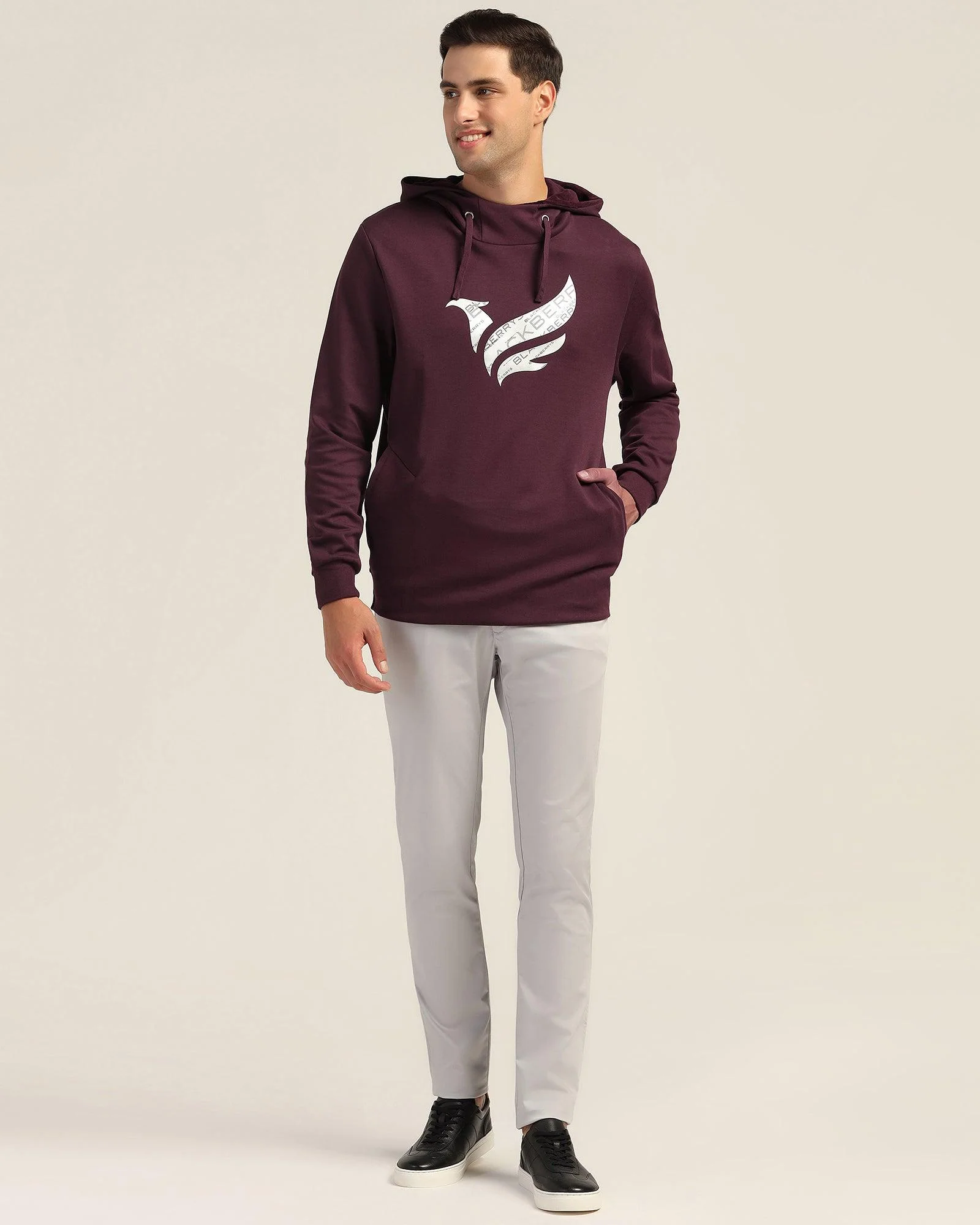 Hoodie Fig Solid Sweatshirt - Chad - Image 6