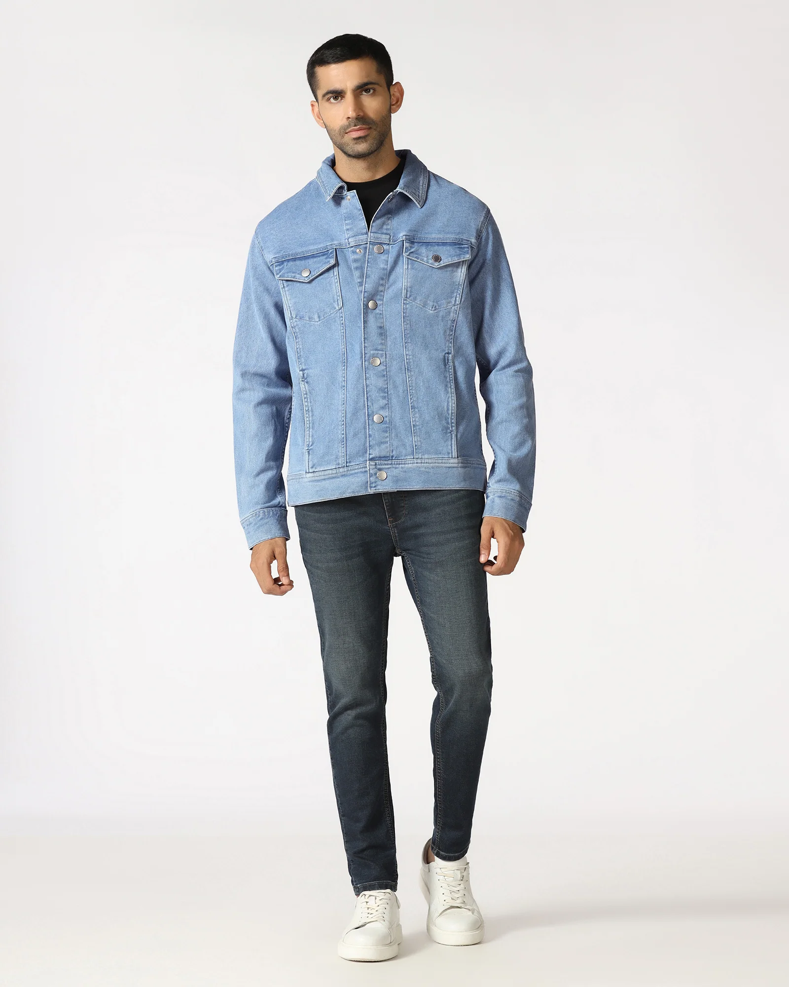 Indigo Denim Trucker Jacket - Alaric - Image 3