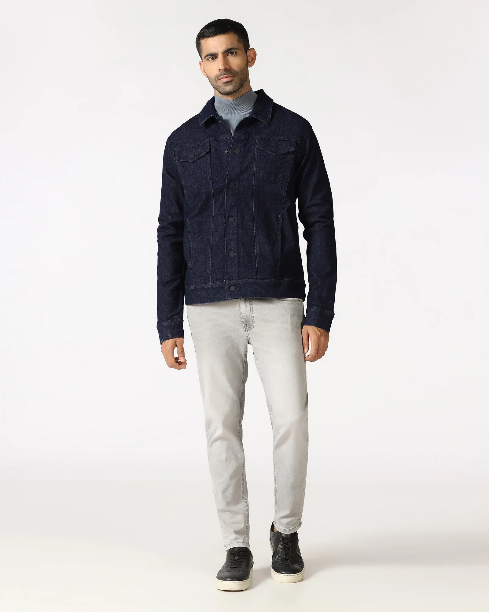 Indigo Denim Trucker Jacket - Emeri - Image 3
