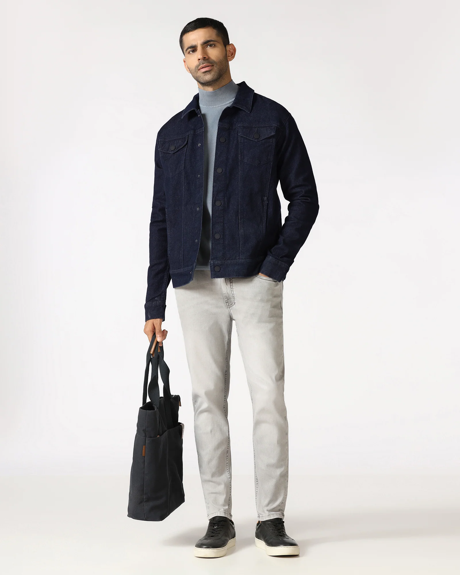 Indigo Denim Trucker Jacket - Emeri - Image 5